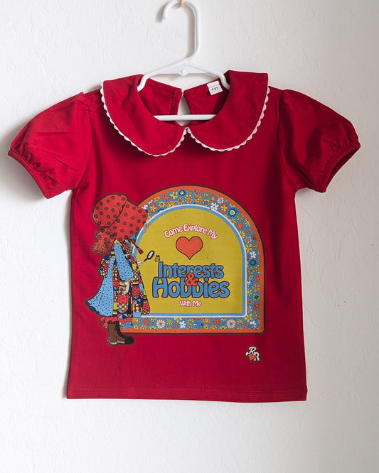 Come Explore My Interests & Hobbies with Me - Girls' 4/5 Cottage Top - Repurposed Rebels