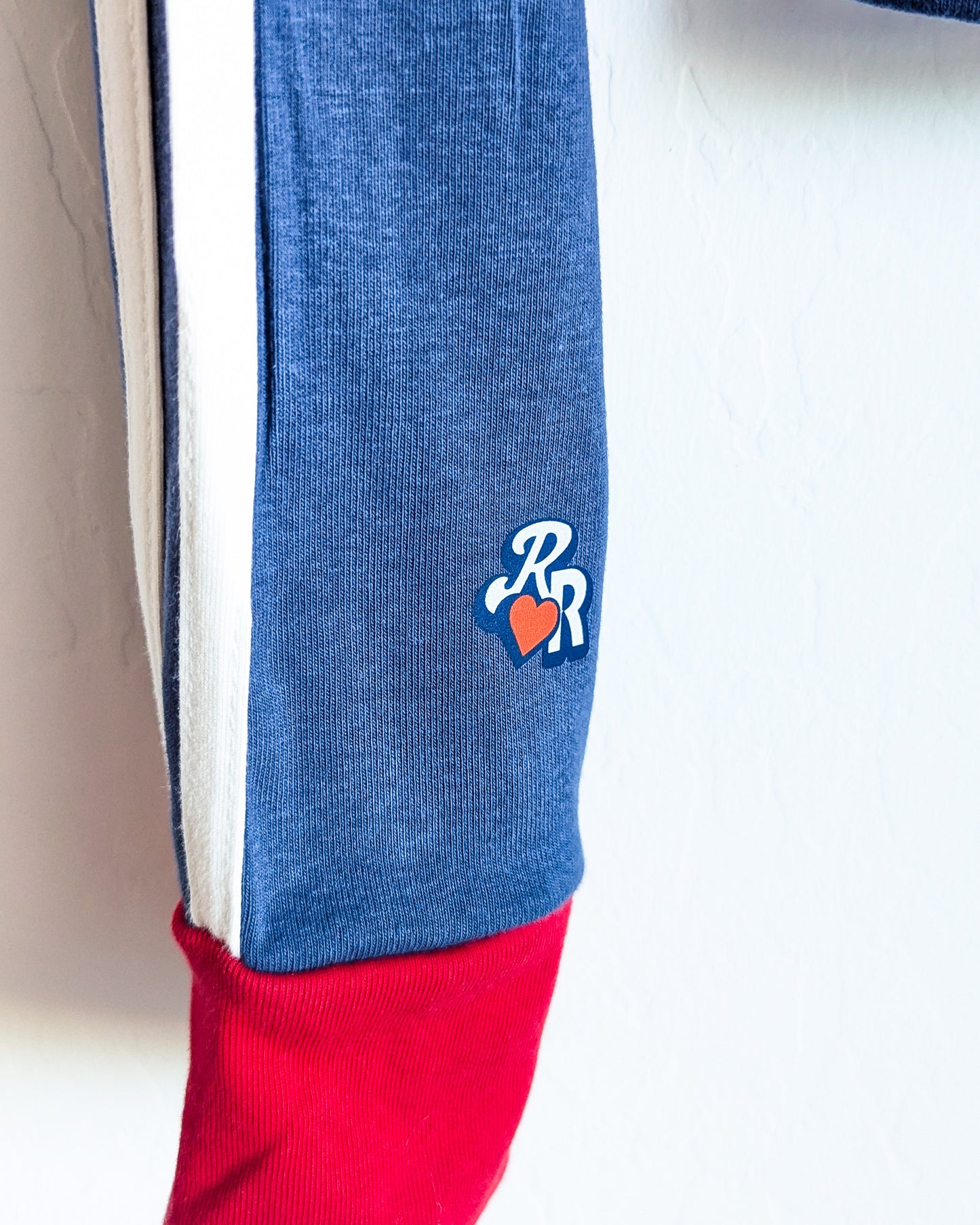 Includers Only - 1980 - Women's Long-Sleeved Fitted Sports-Style Tee (S) - Repurposed Rebels