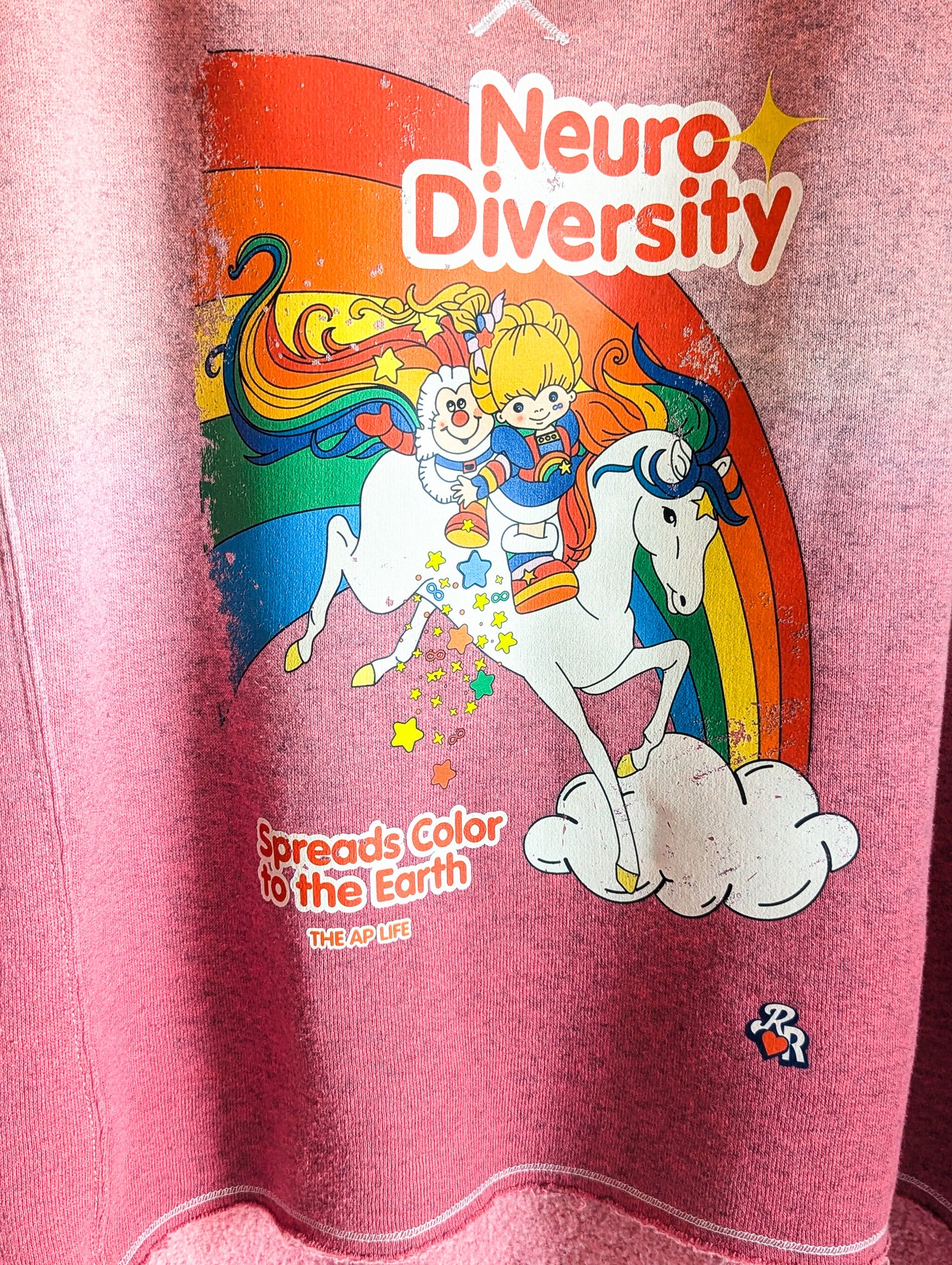 Neurodiversity Spreads Color to the Earth - Women's Oversized Sleeveless Sweatshirt (L)- Repurposed Rebels