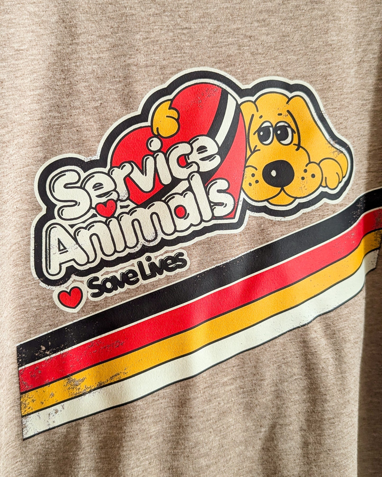 Service Animals Save Lives - Women's Baby Ringer Tee (S) - Repurposed Rebels
