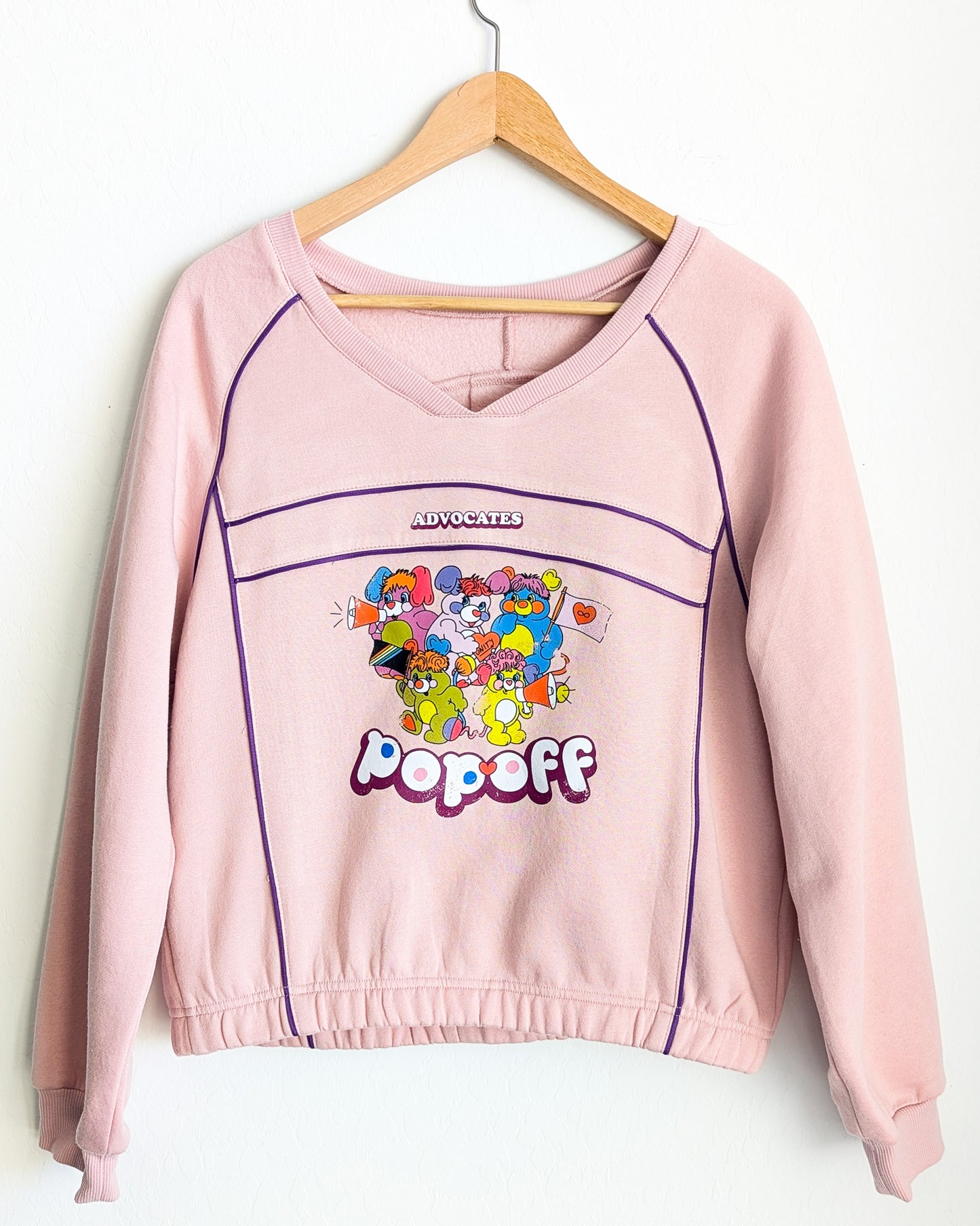 Advocates Pop-Off - Women's Crewneck Pullover (M) - Repurposed Rebels