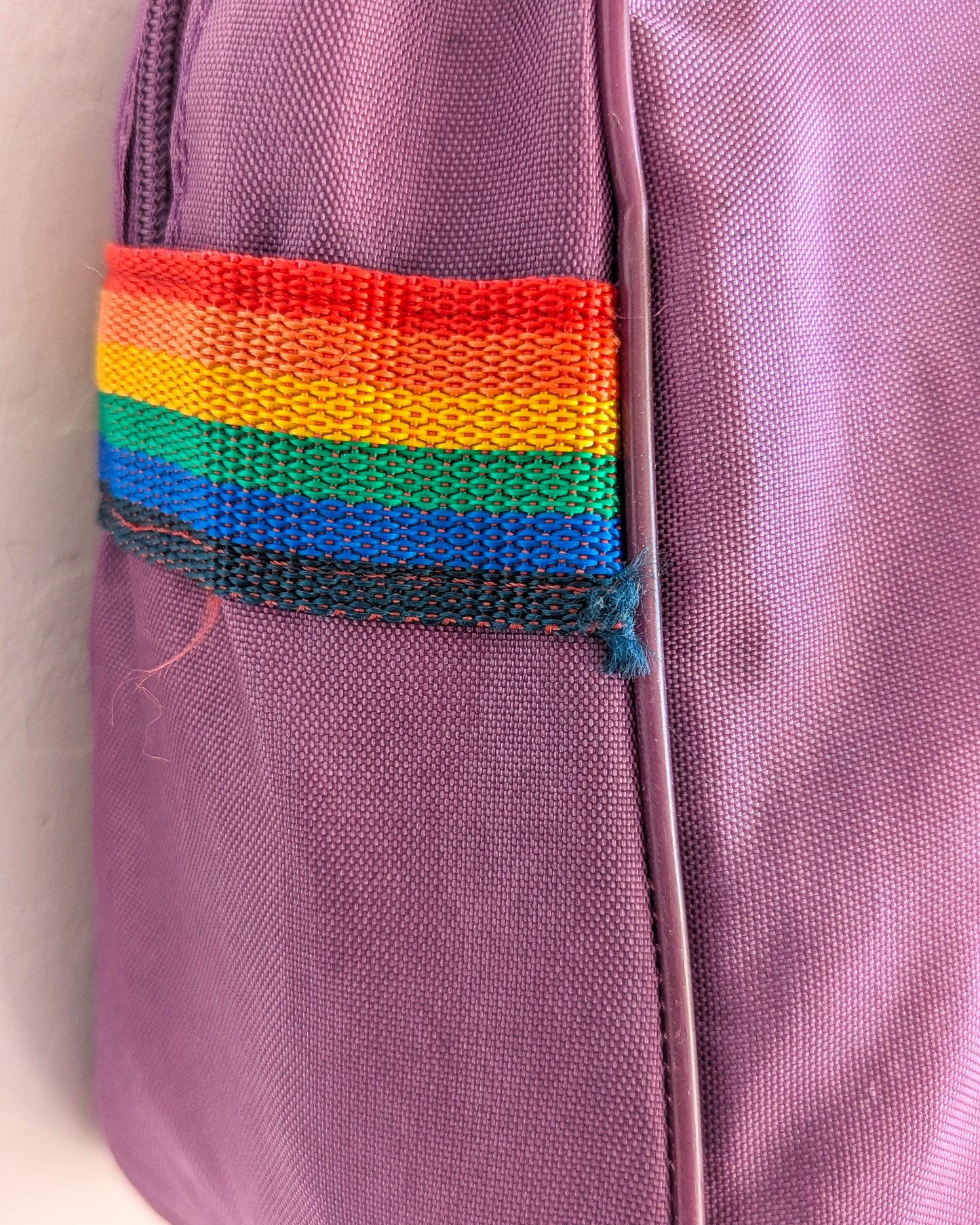 Care About Disability Rights - Vintage Rainbow Tote Bag - Repurposed Rebels