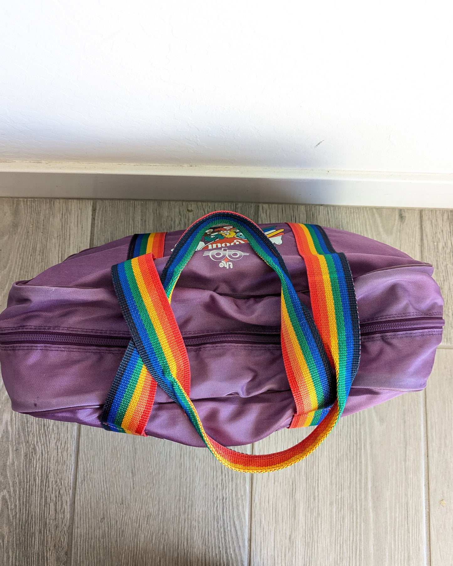 Care About Disability Rights - Vintage Rainbow Tote Bag - Repurposed Rebels