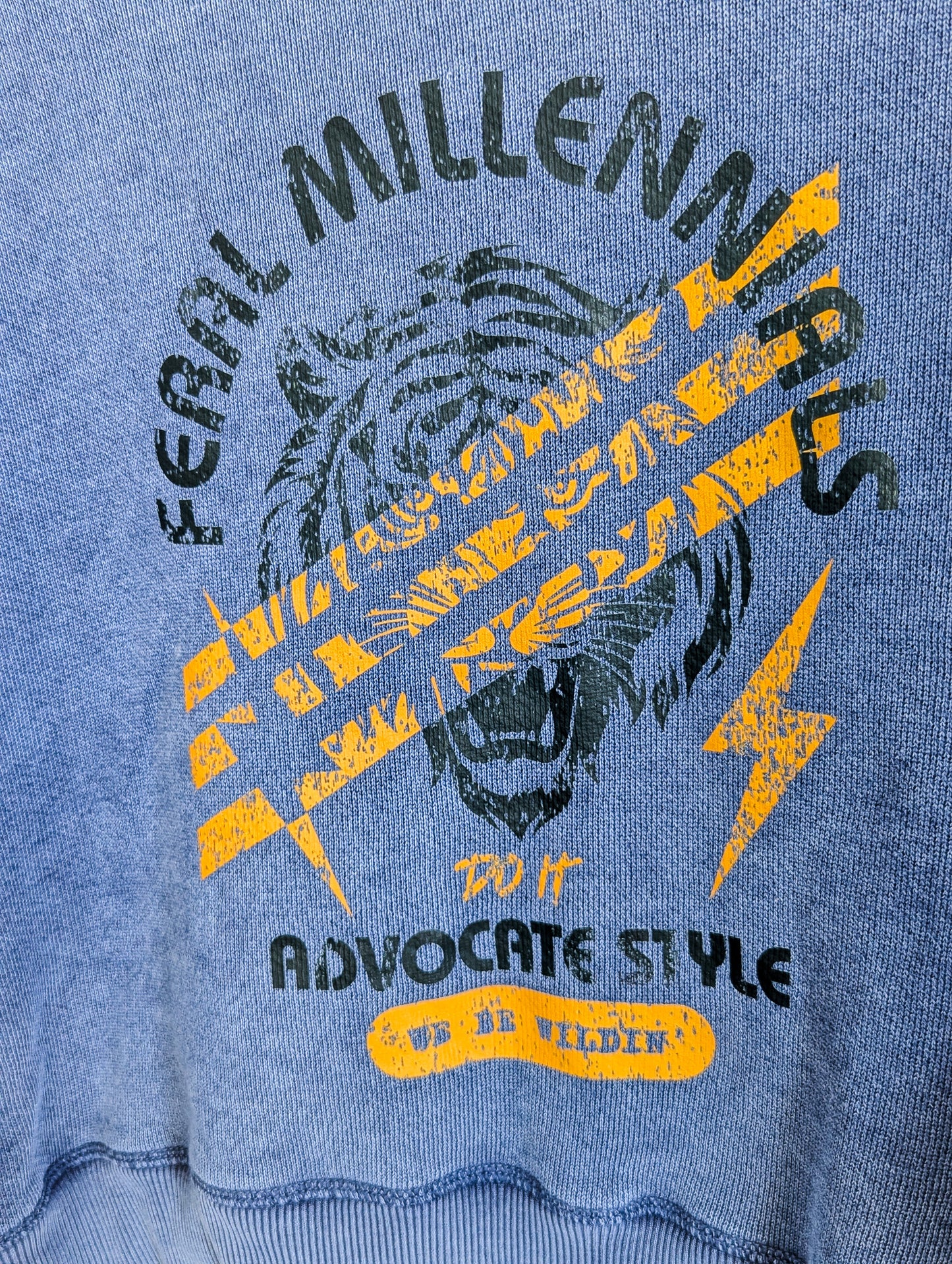 Feral Millennials Do It Advocate Style - Women's Oversized Button-Up Pullover (M) - Repurposed Rebels