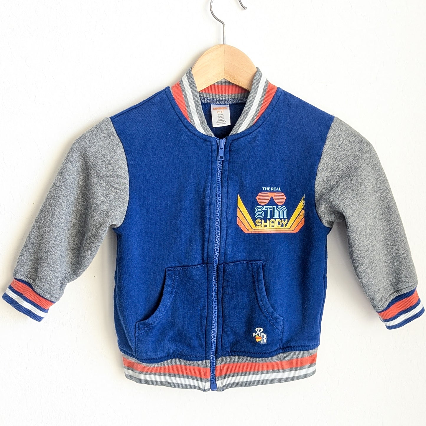 The Real Stim Shady - Toddler Boys' Varsity Style Hoodie (2-3T) - Repurposed Rebels