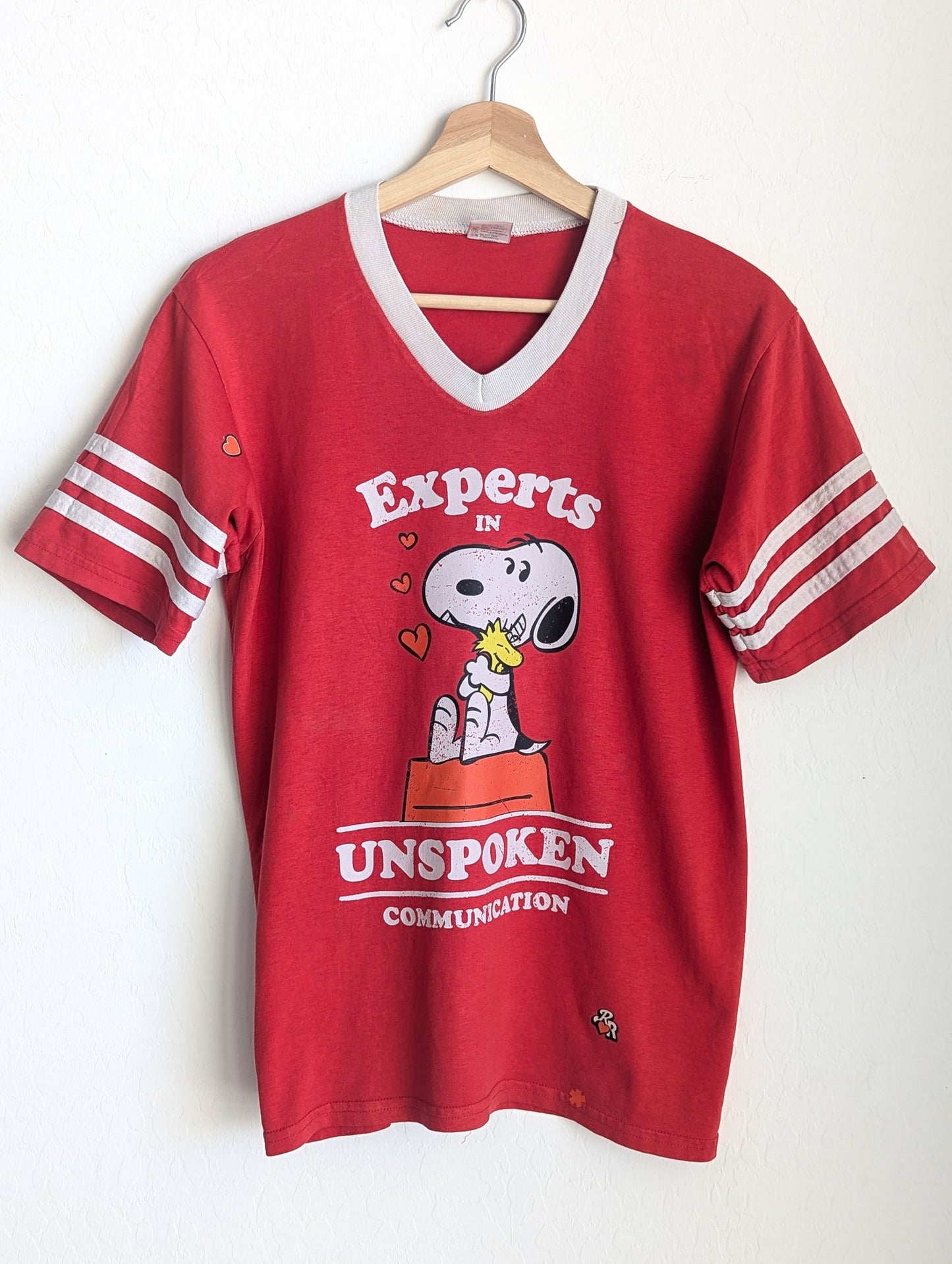 Experts in Unspoken Communication - Adult Unisex Vintage Ringer/Sports Tee (M) - Repurposed Rebels