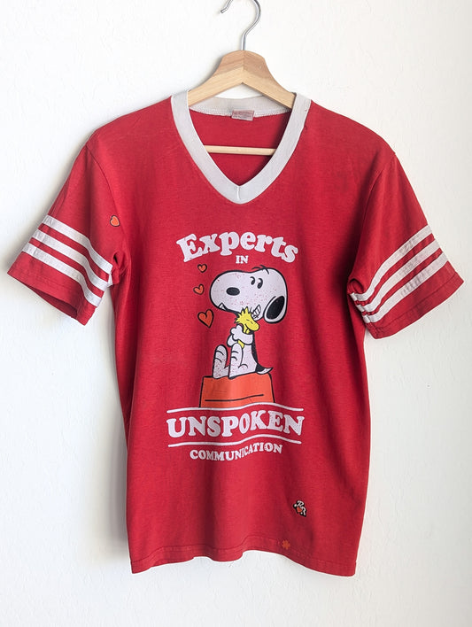 Experts in Unspoken Communication - Adult Unisex Vintage Ringer/Sports Tee (M) - Repurposed Rebels