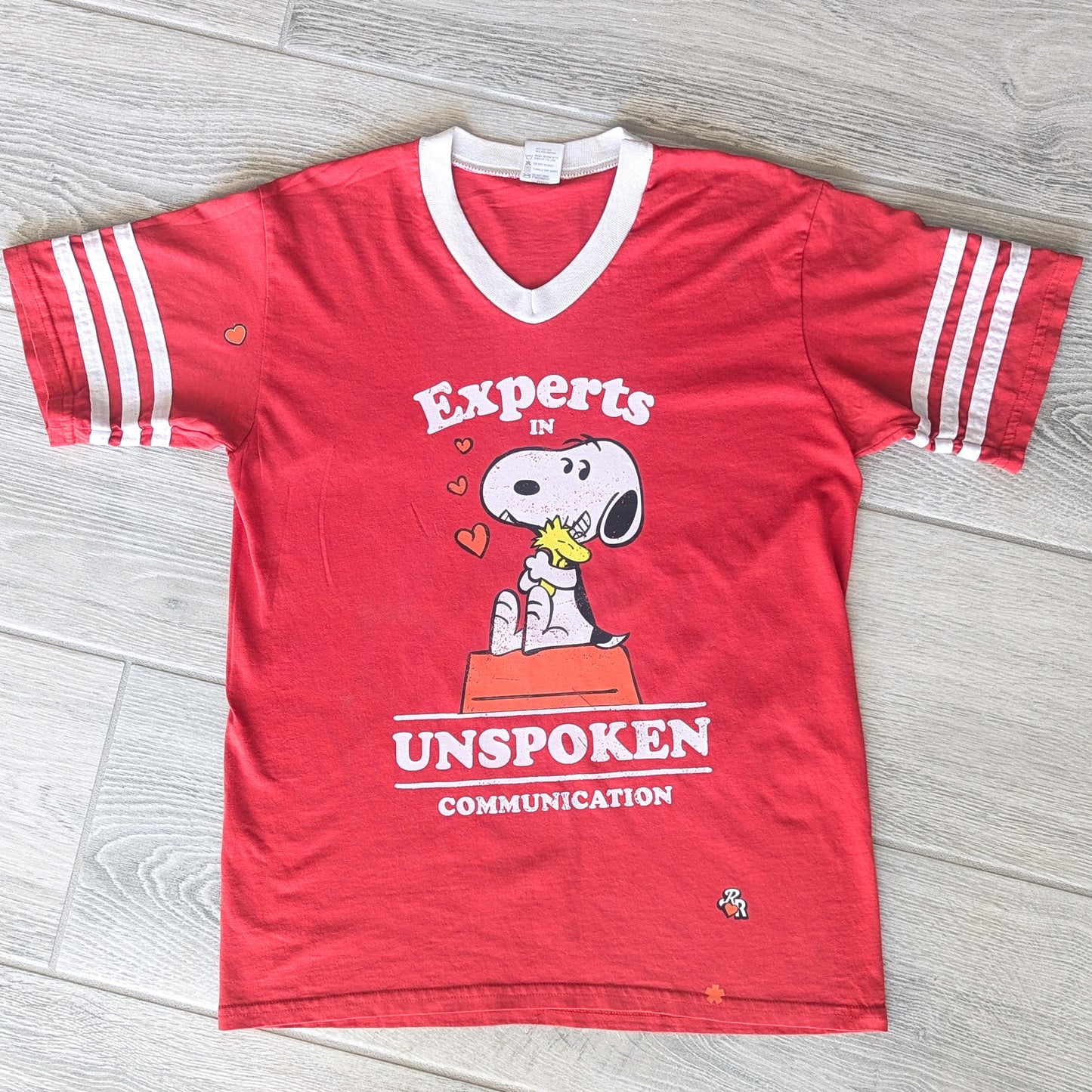 Experts in Unspoken Communication - Adult Unisex Vintage Ringer/Sports Tee (M) - Repurposed Rebels