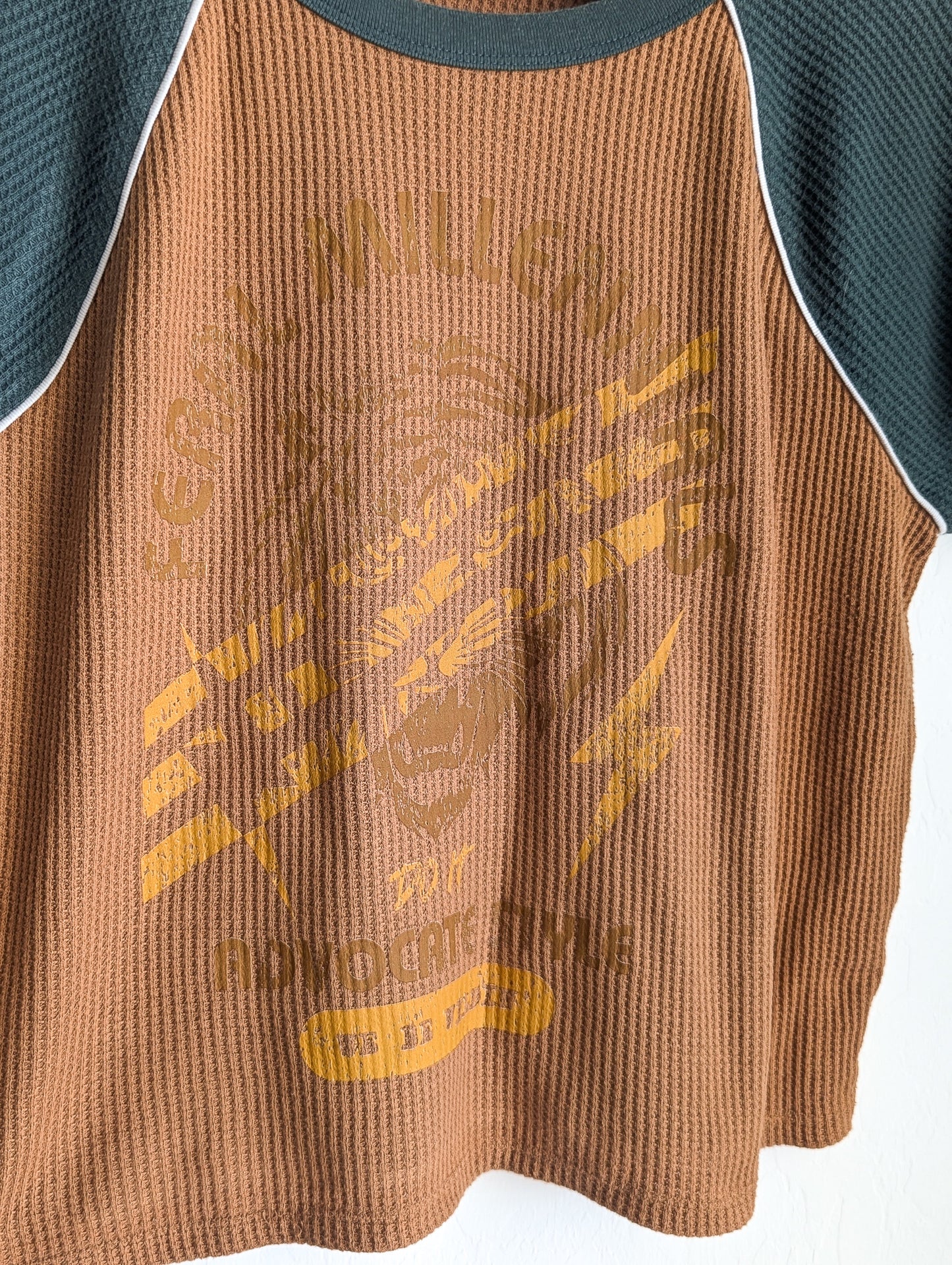 Feral Millennials Do It Advocate Style - Women's Boxy Waffle Knit Tee (XXL) - Repurposed Rebels Rebels