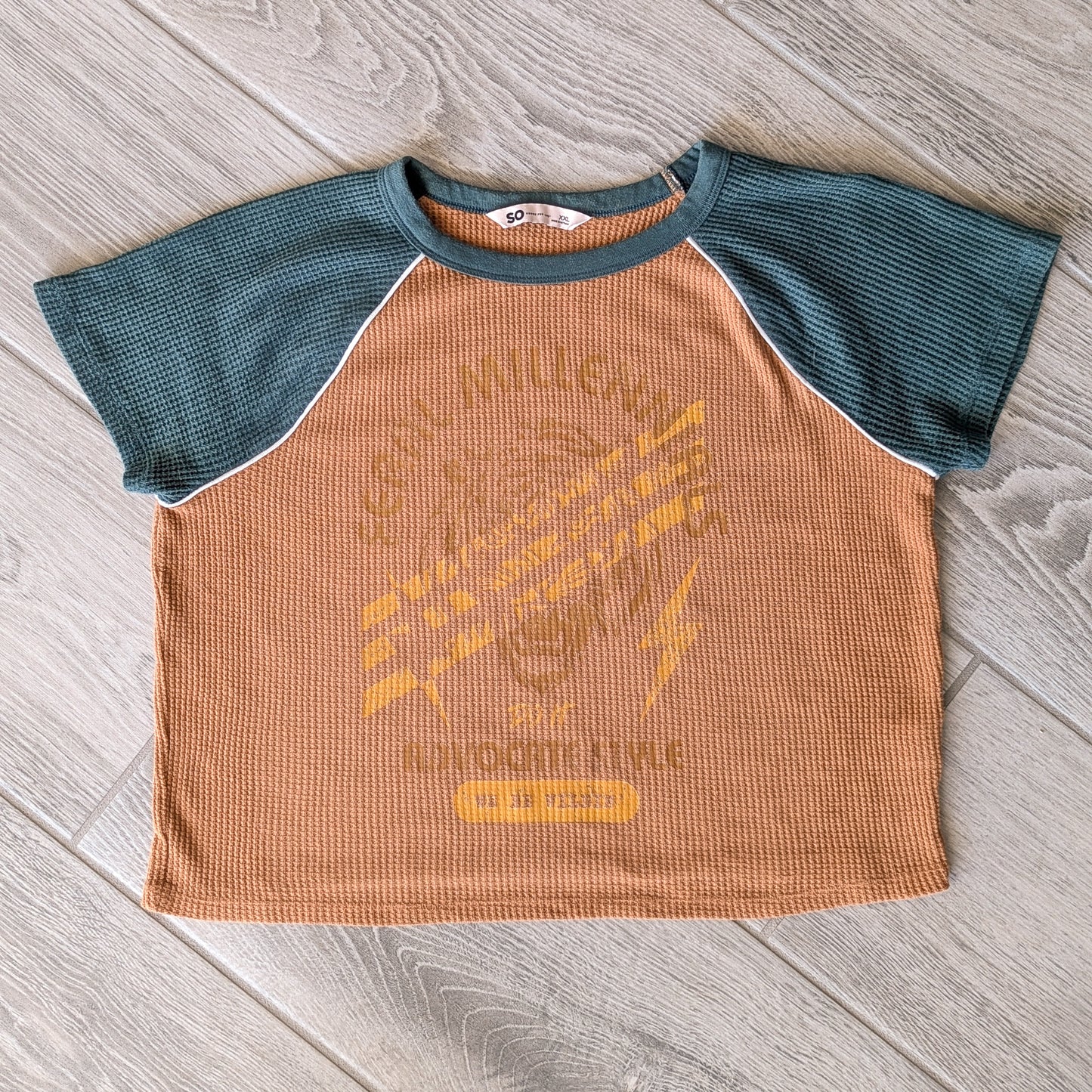 Feral Millennials Do It Advocate Style - Women's Boxy Waffle Knit Tee (XXL) - Repurposed Rebels Rebels