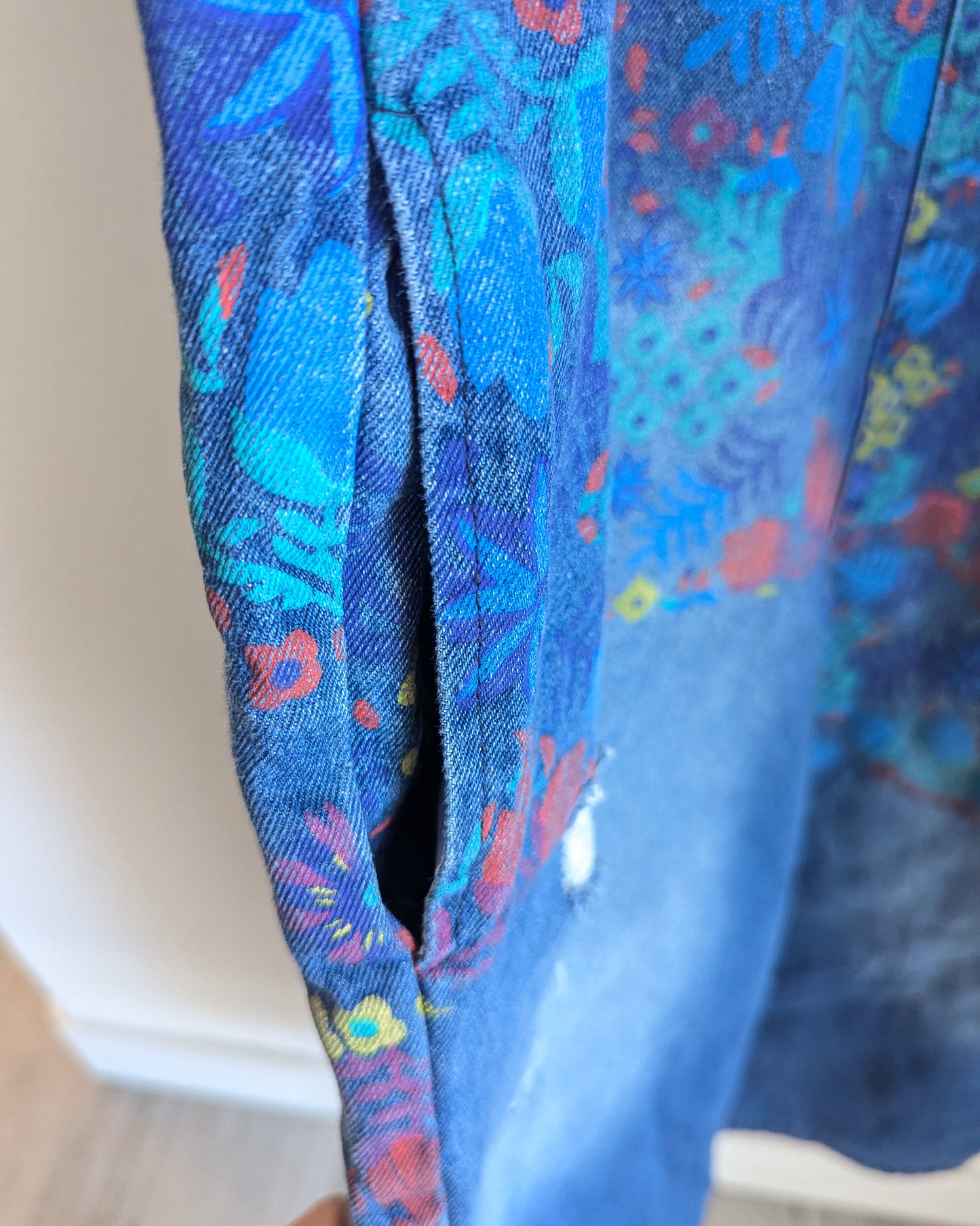 Advocate Reputation - It's a New Generation - Women's Painted Overalls/Denim Romper (M) - Repurposed Rebels
