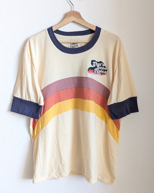 That's Sooo Neuro-Typical, Yo - Contrast Striped Women's 1/2 sleeve Tee (2XL) - Repurposed Rebels