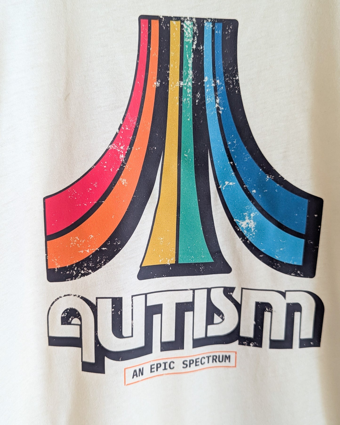Autism - An Epic Spectrum - Adult Unisex Color Black Ringer Tee (S) - Repurposed Rebels