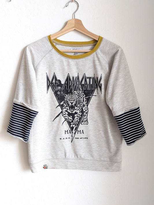 Def Advocating Mama - Women's Short Sleeved Sweatshirt (S) - Repurposed Rebels