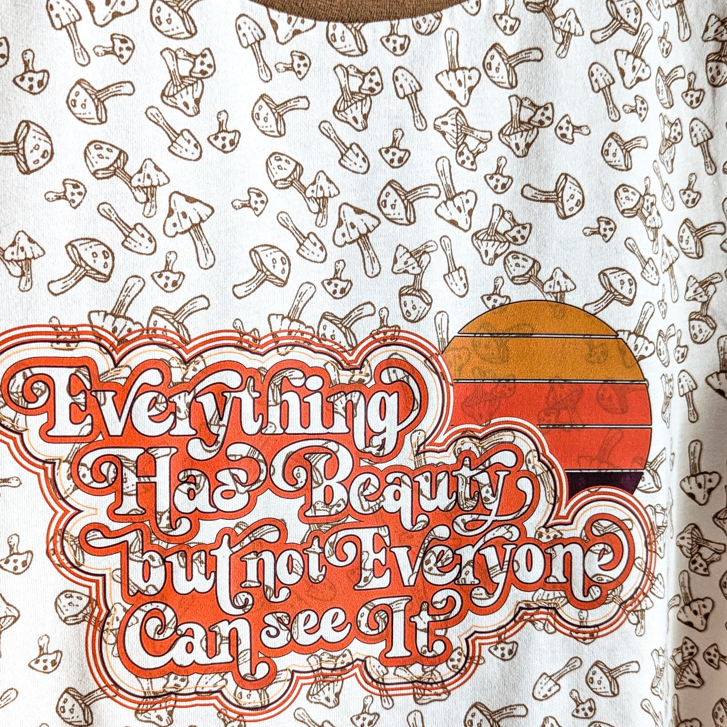 Everything Has Beauty, but Not Everyone Can See it - Women's Fitted Ringer Tee (L) - Repurposed Rebels