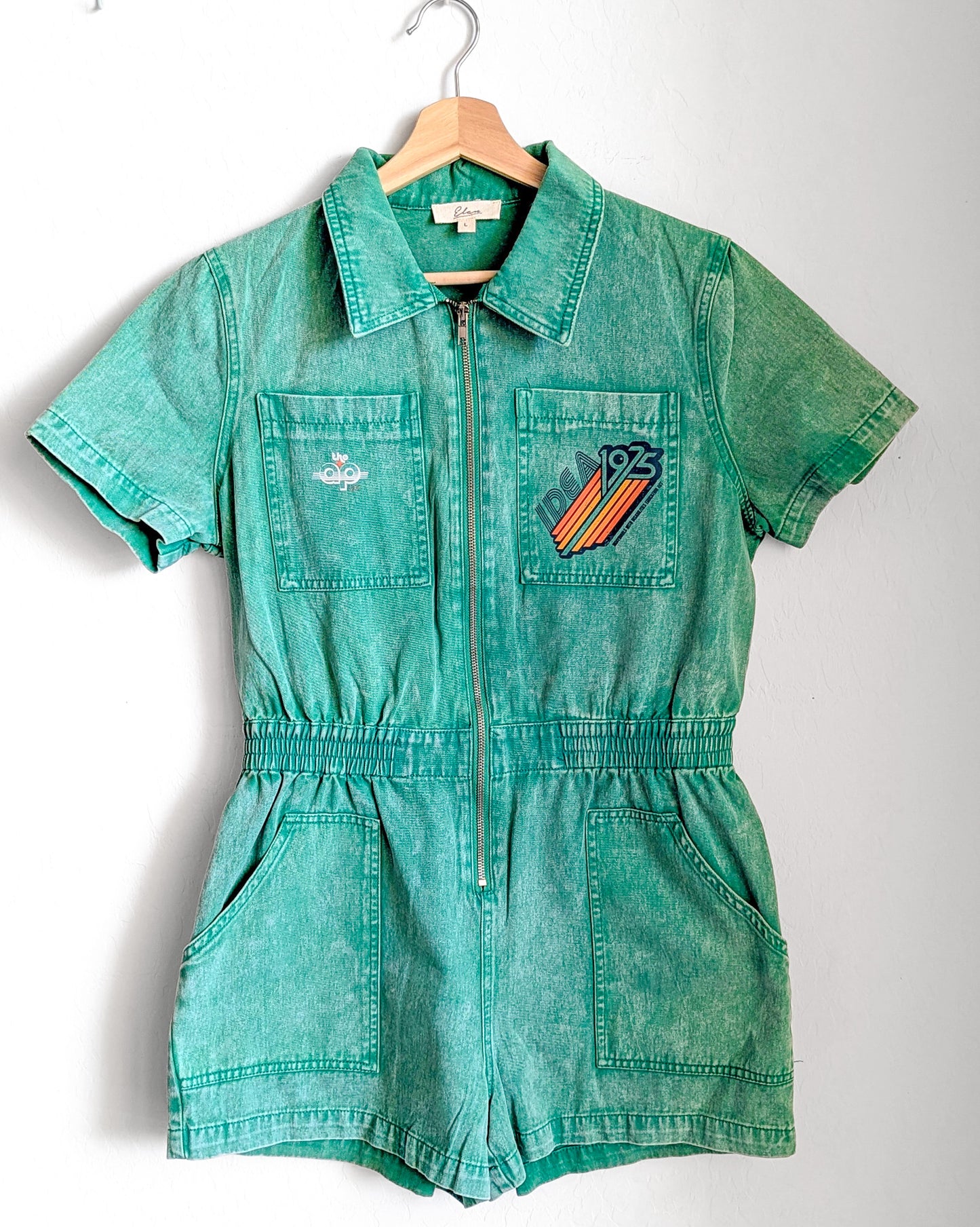 1975 IDEA - Individuals with Disabilities Education Act - Women's Denim Romper/Playsuit (L) - Repurposed Rebels
