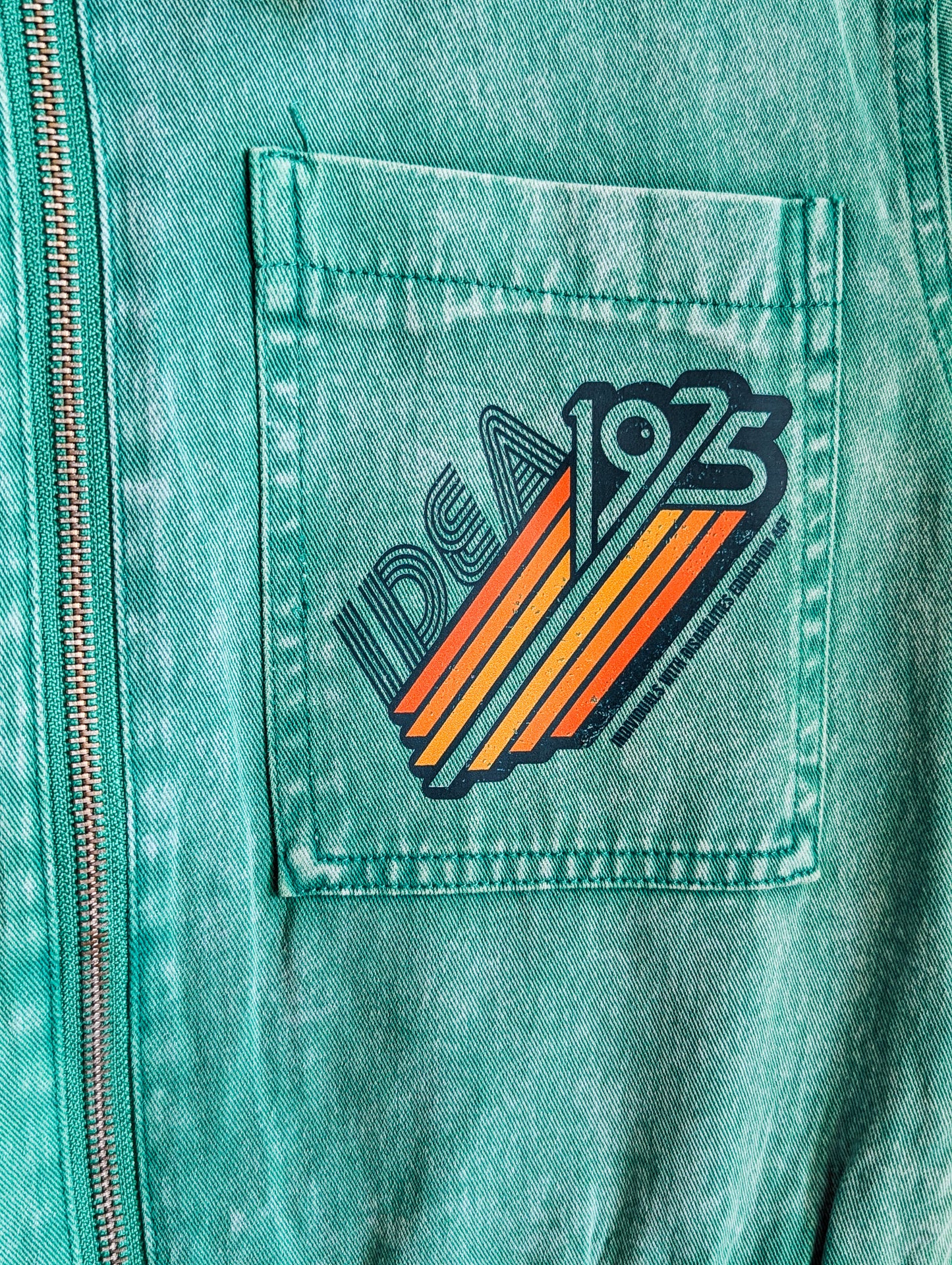 1975 IDEA - Individuals with Disabilities Education Act - Women's Denim Romper/Playsuit (L) - Repurposed Rebels