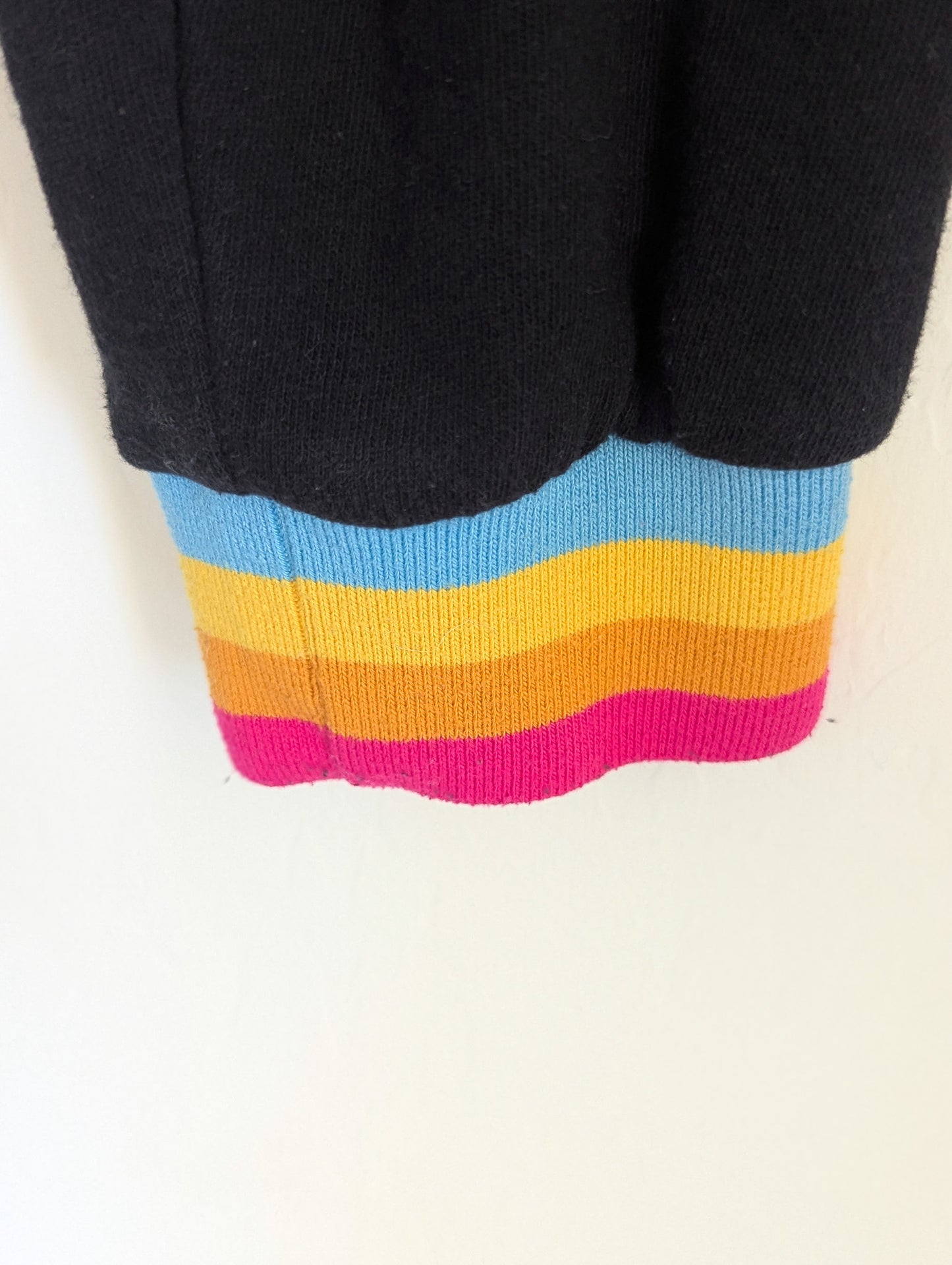 Autism is a Brite Lite - Women's Rainbow Ribbed Cropped Sweatshirt (M) - Repurposed Rebels