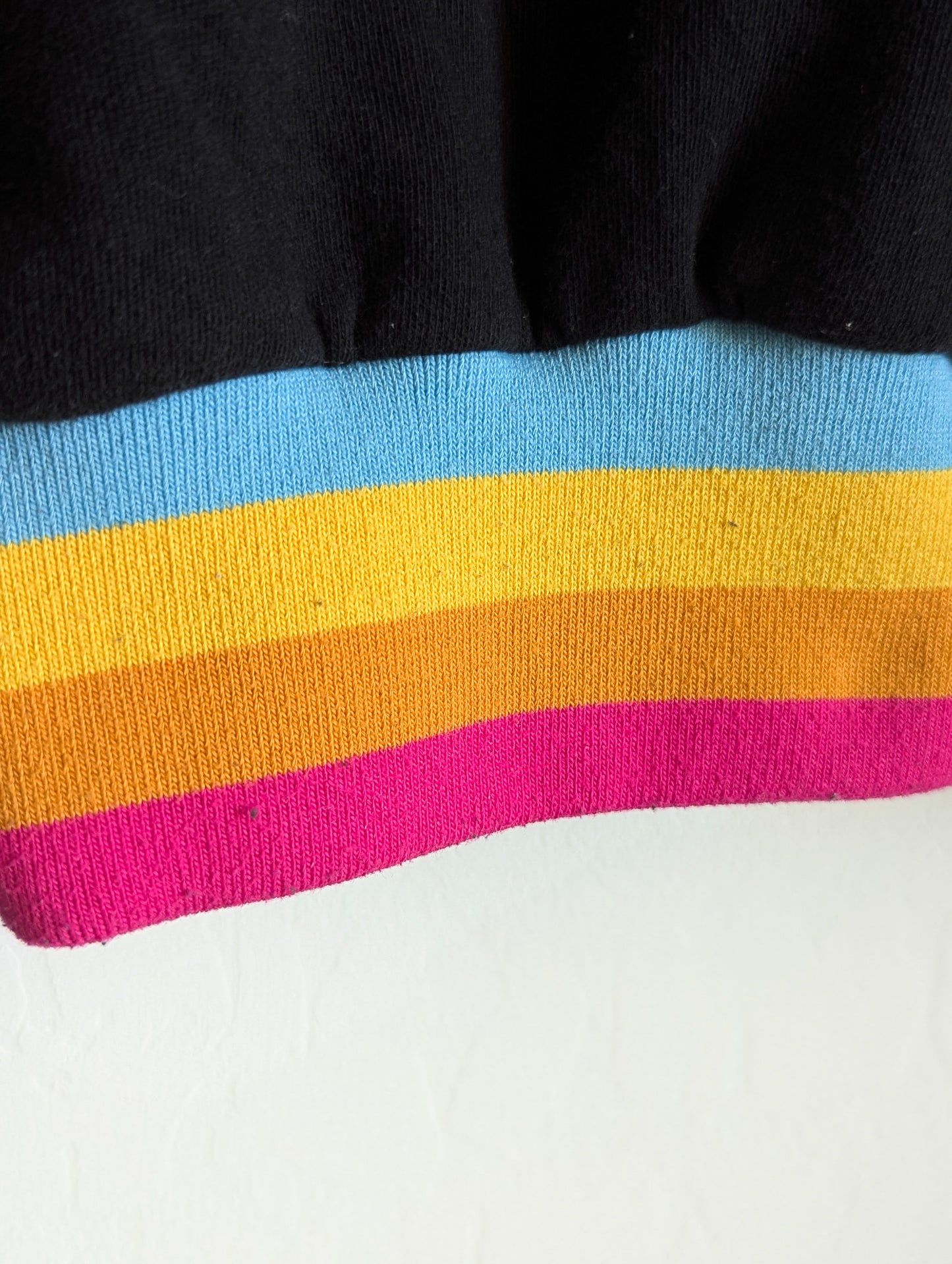 Autism is a Brite Lite - Women's Rainbow Ribbed Cropped Sweatshirt (M) - Repurposed Rebels