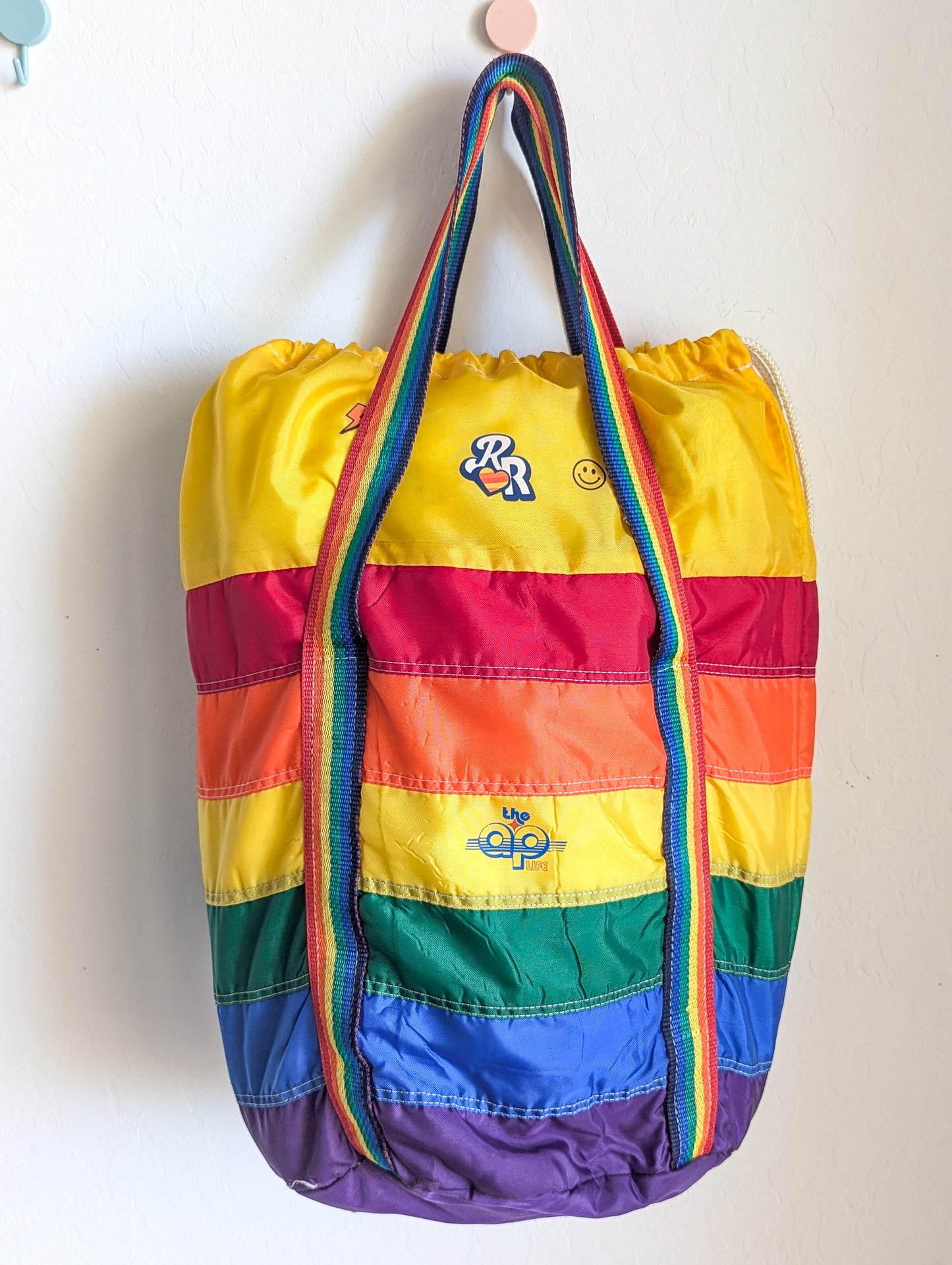 Neurodiversity - Vintage Insulated Rainbow Bag - Repurposed Rebels
