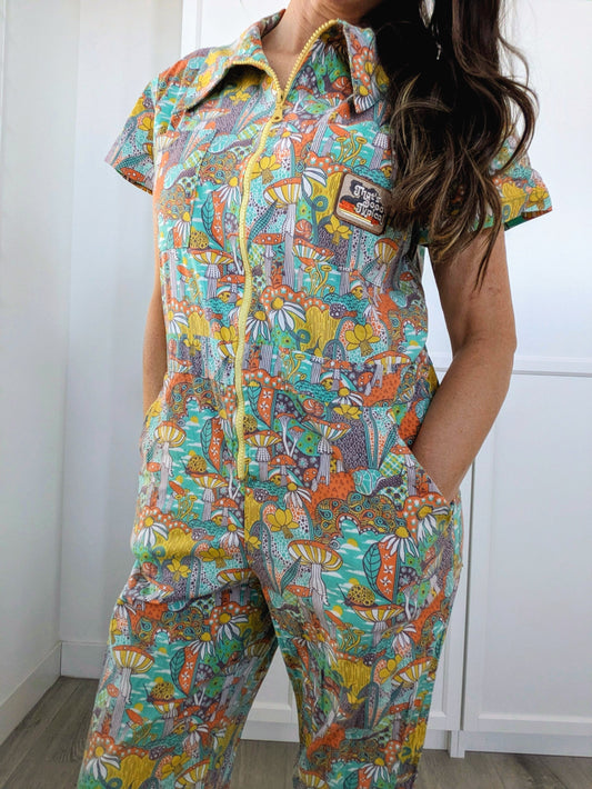 That's Sooo Neurotypical/Nothing About Us, Without Us - Listen to Neurodivergent Voices - Women's VTG Jumpsuit M - Repurposed Rebels
