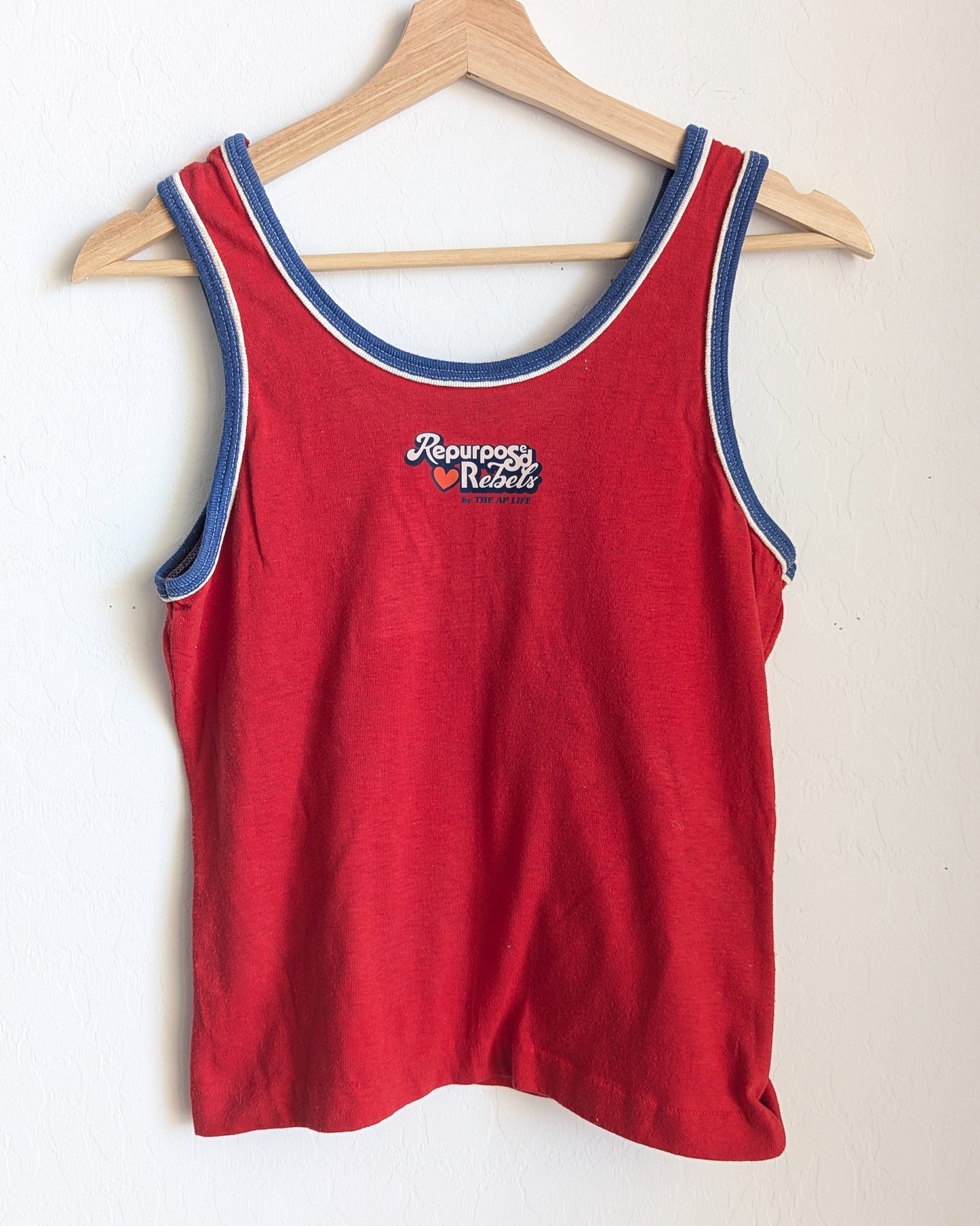 Disability Rights for a Happier & More Inclusive World - Women's VTG Ringer Tank Top (S/M) - Repurposed Rebels