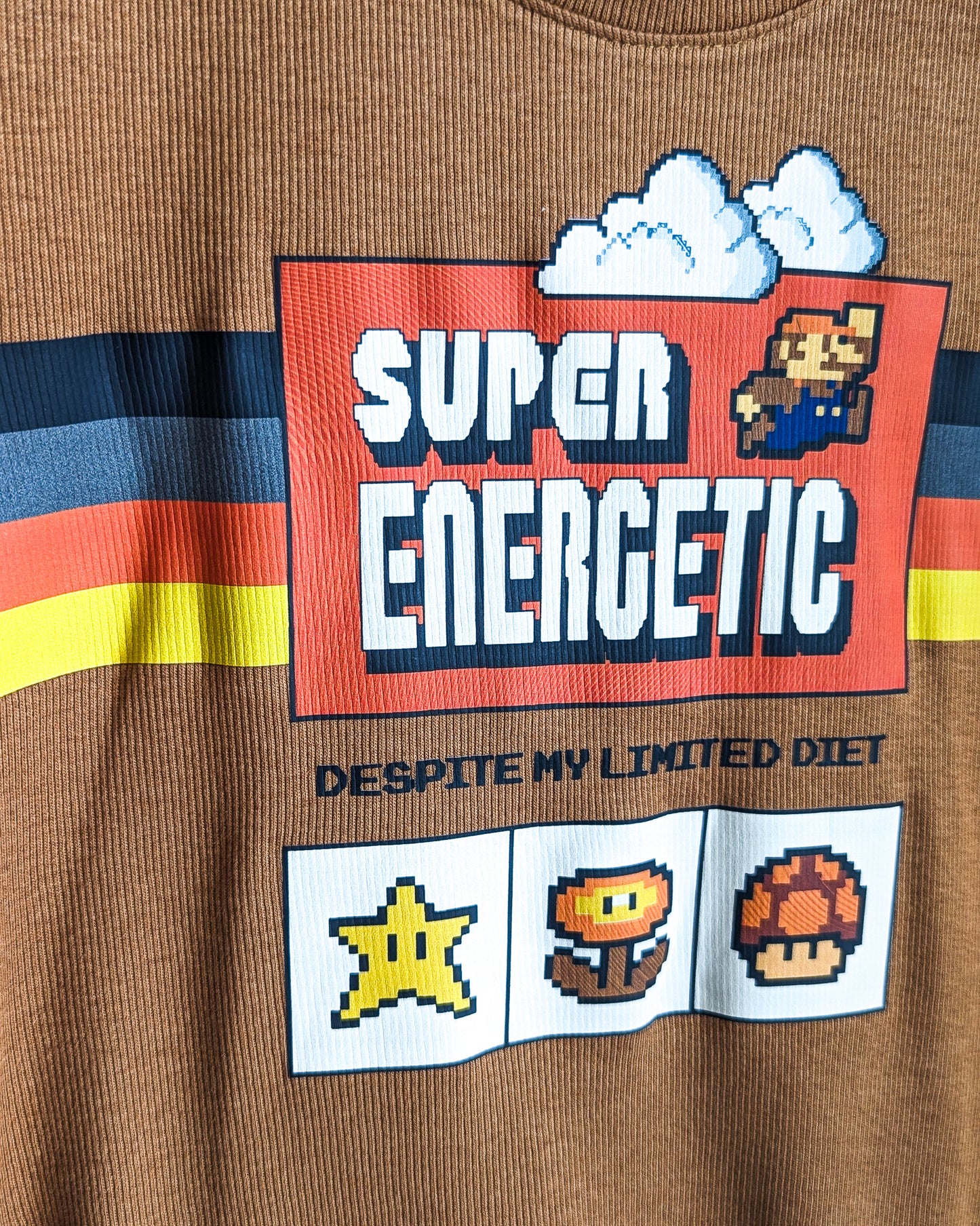 Super Energetic Despite My Limited Diet - Women's Ribbed Tank Top (M) - Repurposed Rebels