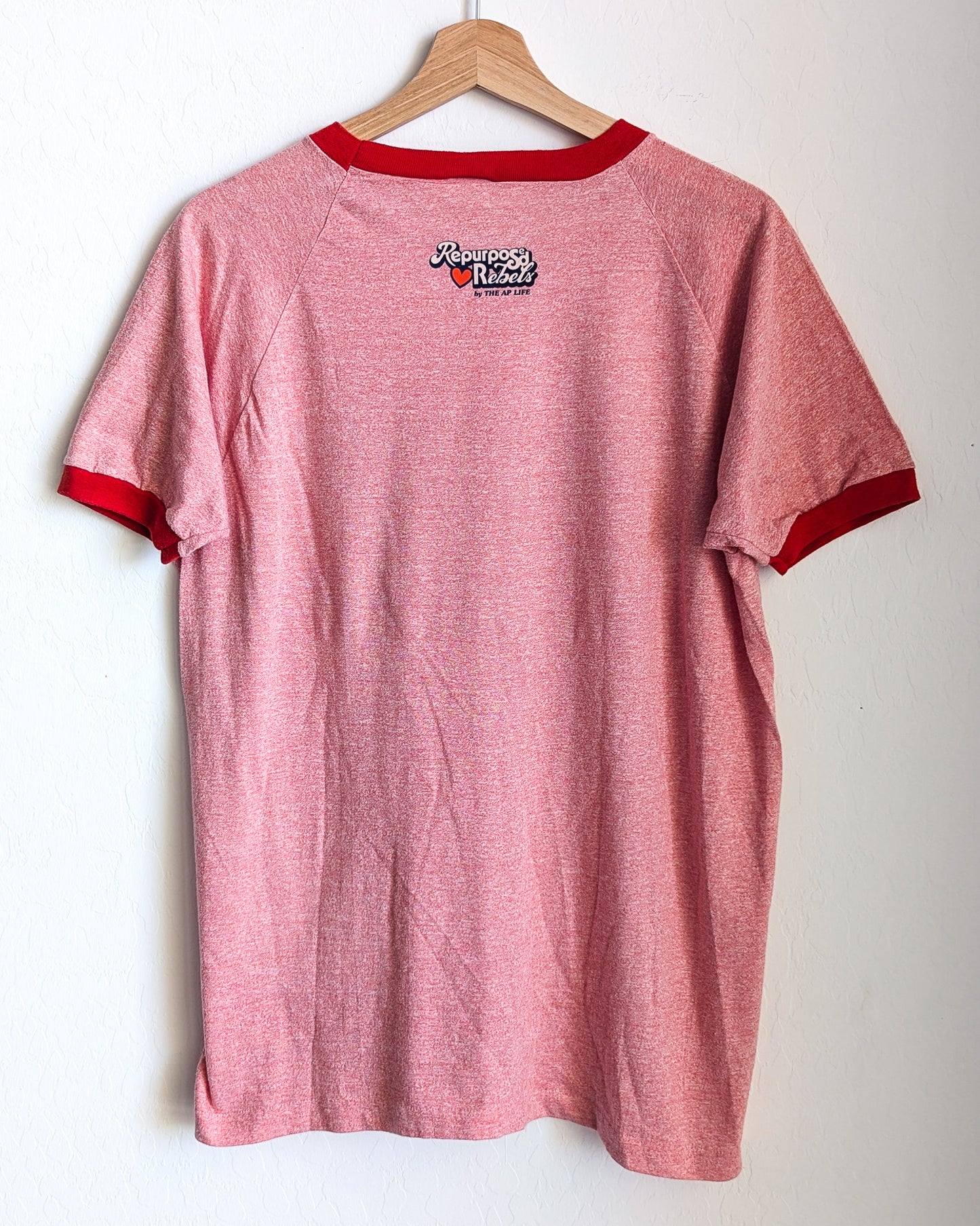 Super Energetic Despite My Limited Diet - Adult Unisex VTG Ringer Tee (XL) - Repurposed Rebels