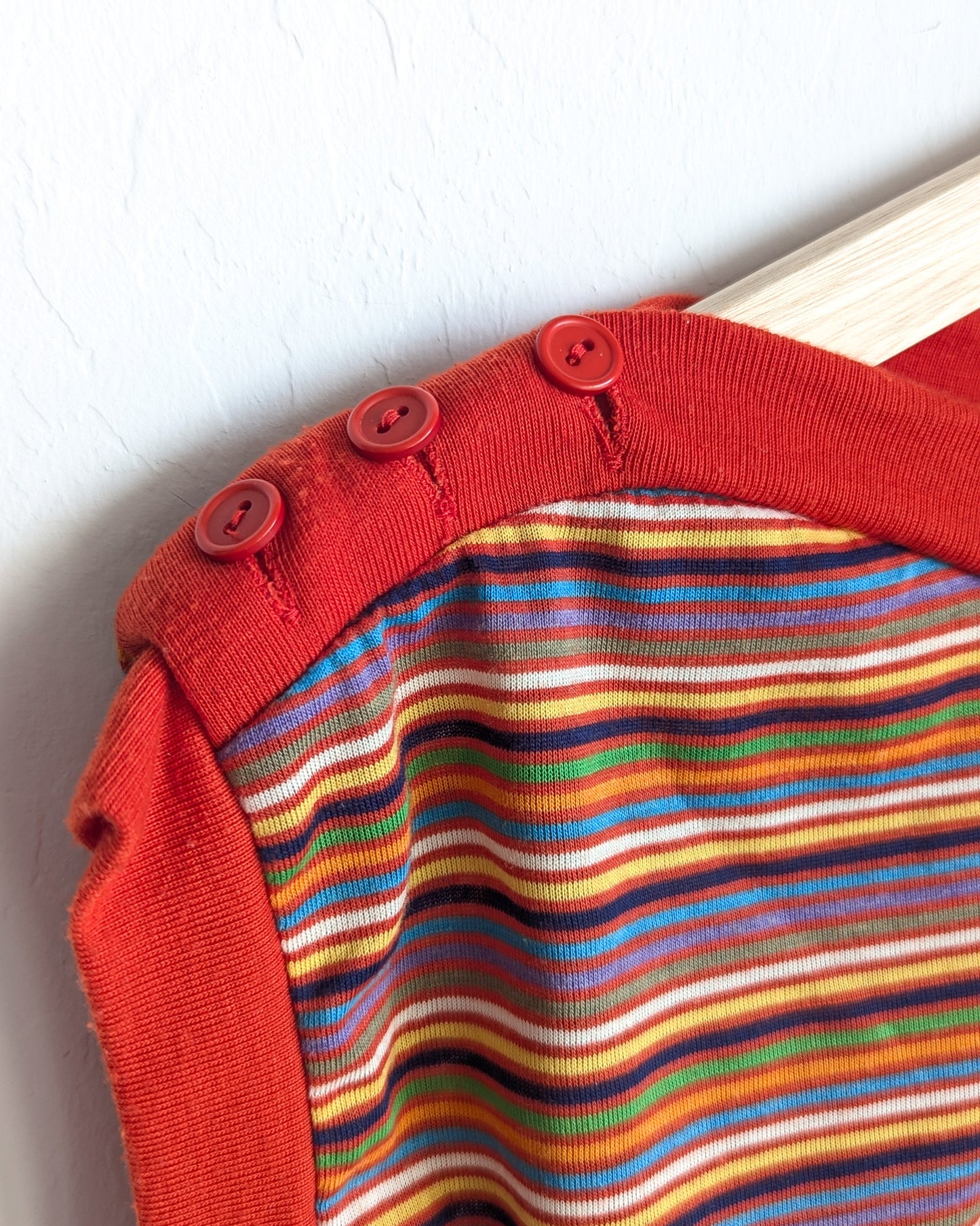 Neurodiversity Rocks - School House - Women's VTG Striped Top (M) - Repurposed Rebels