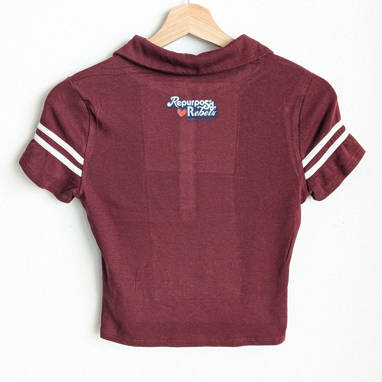 Disability Rights for a Happier & More Inclusive World - Women's Cropped Polo Baby Tee (S) - Repurposed Rebels