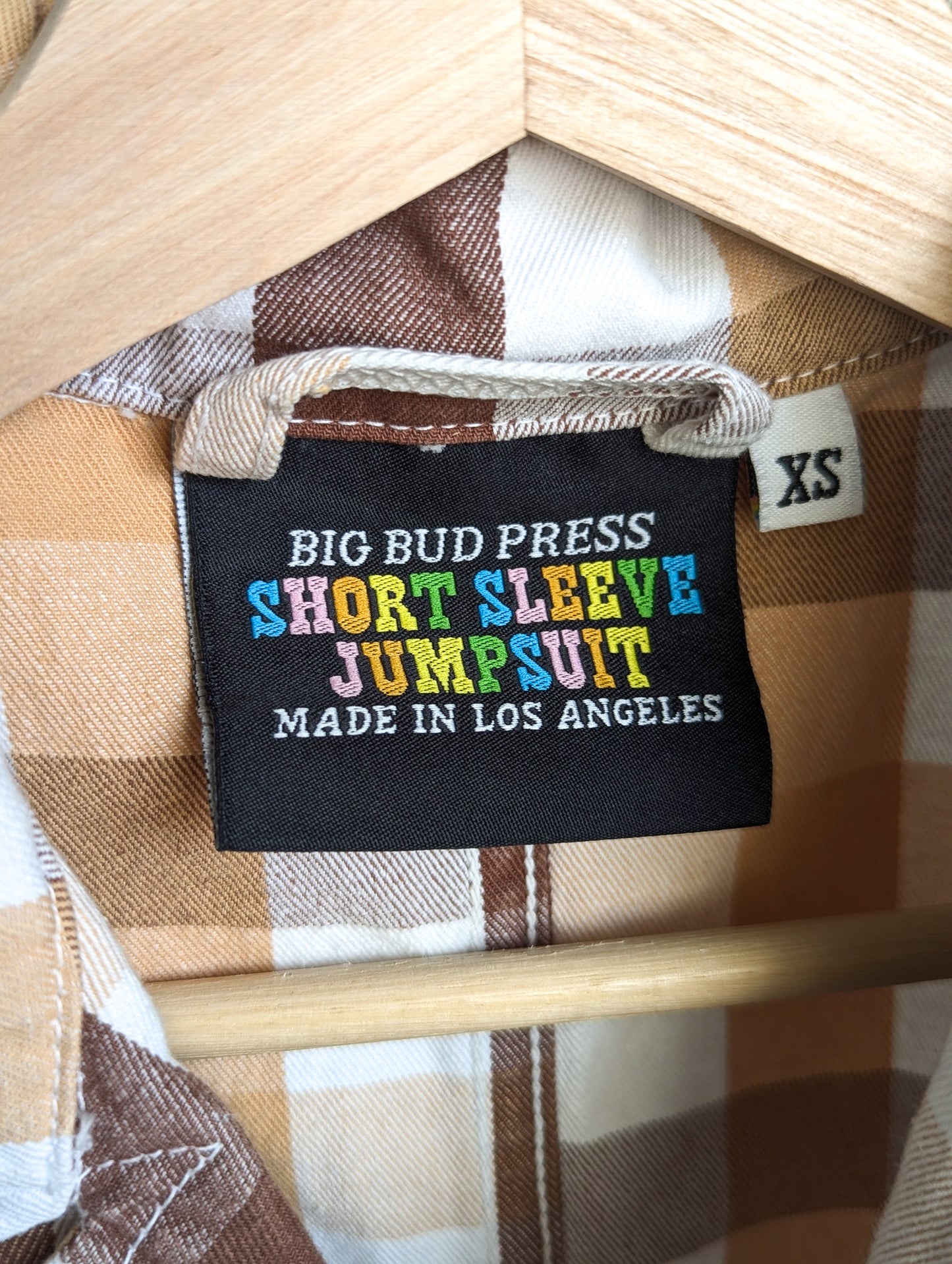 Not A Hugger - Respect the Vibe - Women's Plaid Jumpsuit/Romper XS/S - Repurposed Rebels