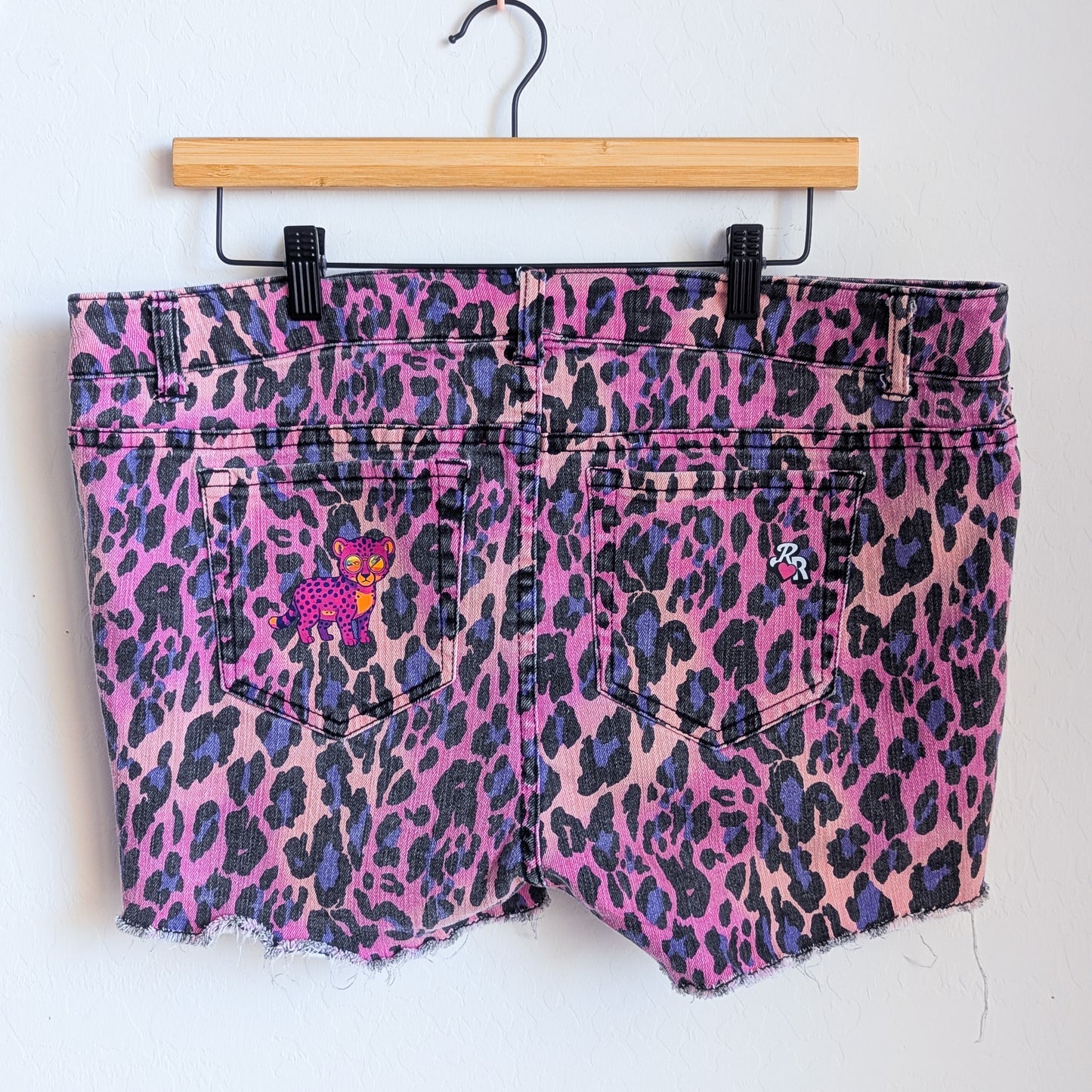 Neurodiversity is Biodiversity - Women's Leopard Print Cutoffs (14) - Repurposed Rebels