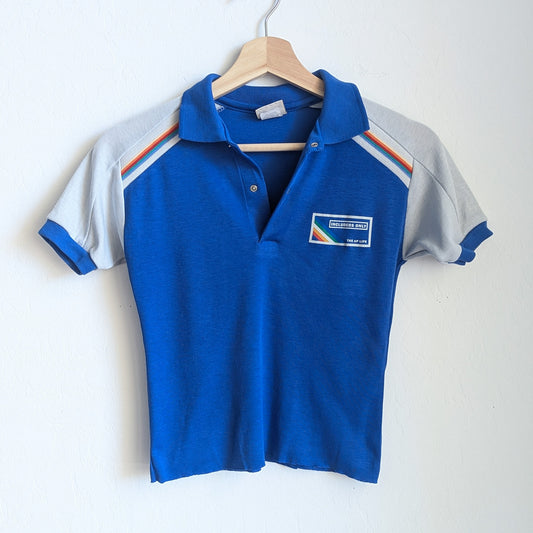 Includers Only - Women's Cropped Vintage Polo with Raw Hem (XS/S) - Repurposed Rebels