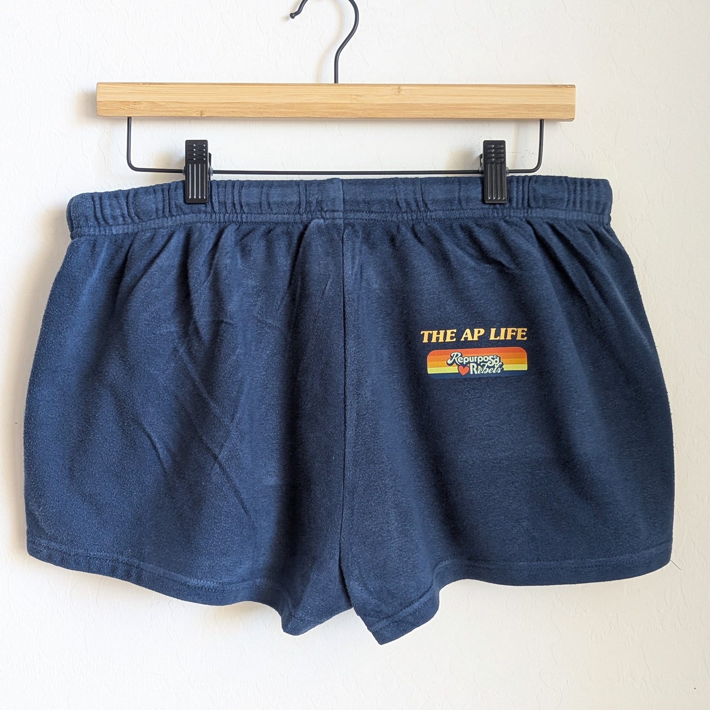Care About Disability Rights - Women's Rainbow Stripe Shorts (XL) - Repurposed Rebels