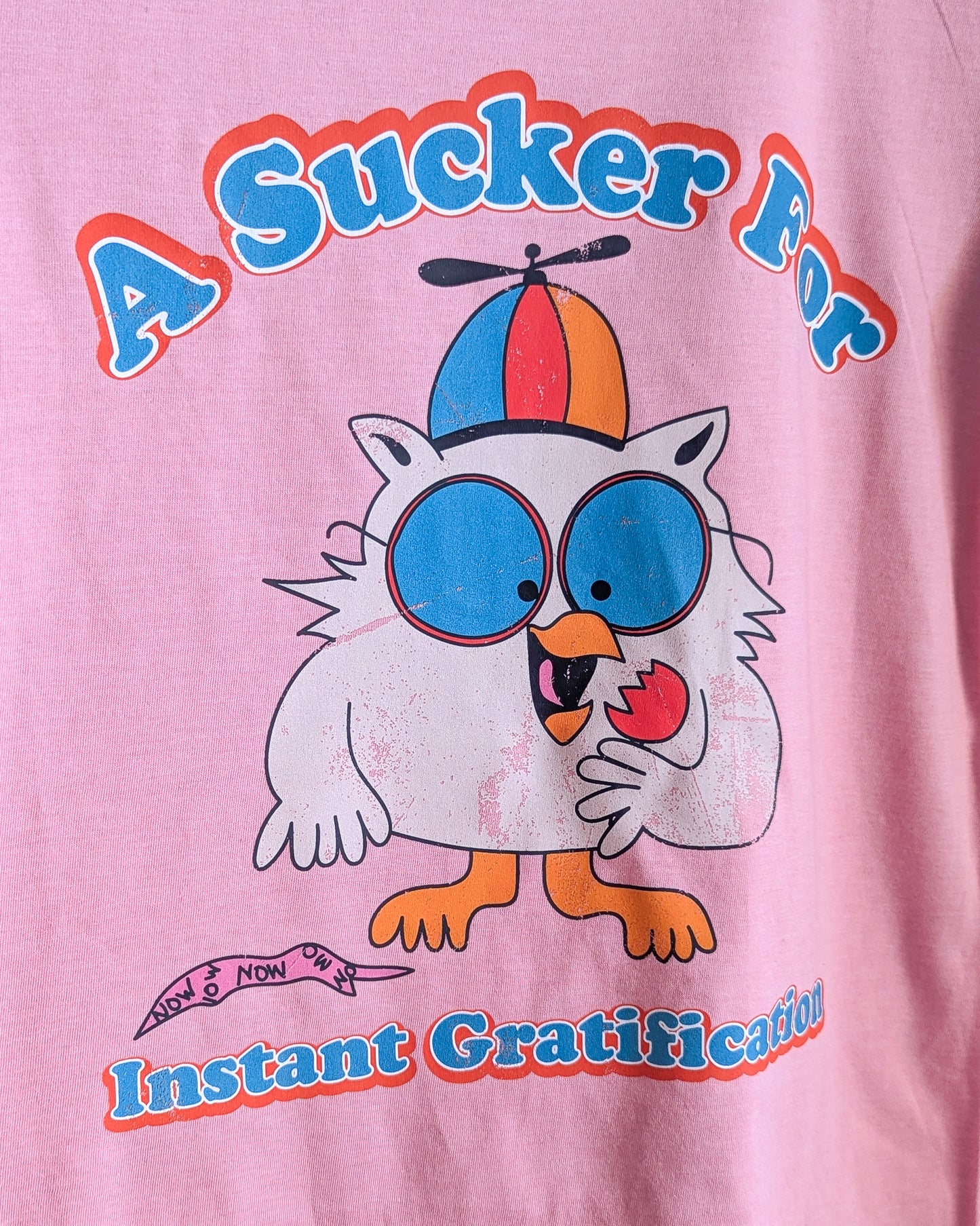 A Sucker for Instant Gratification - Women's Deadstock Ringer Tee (S) - Repurposed Rebels