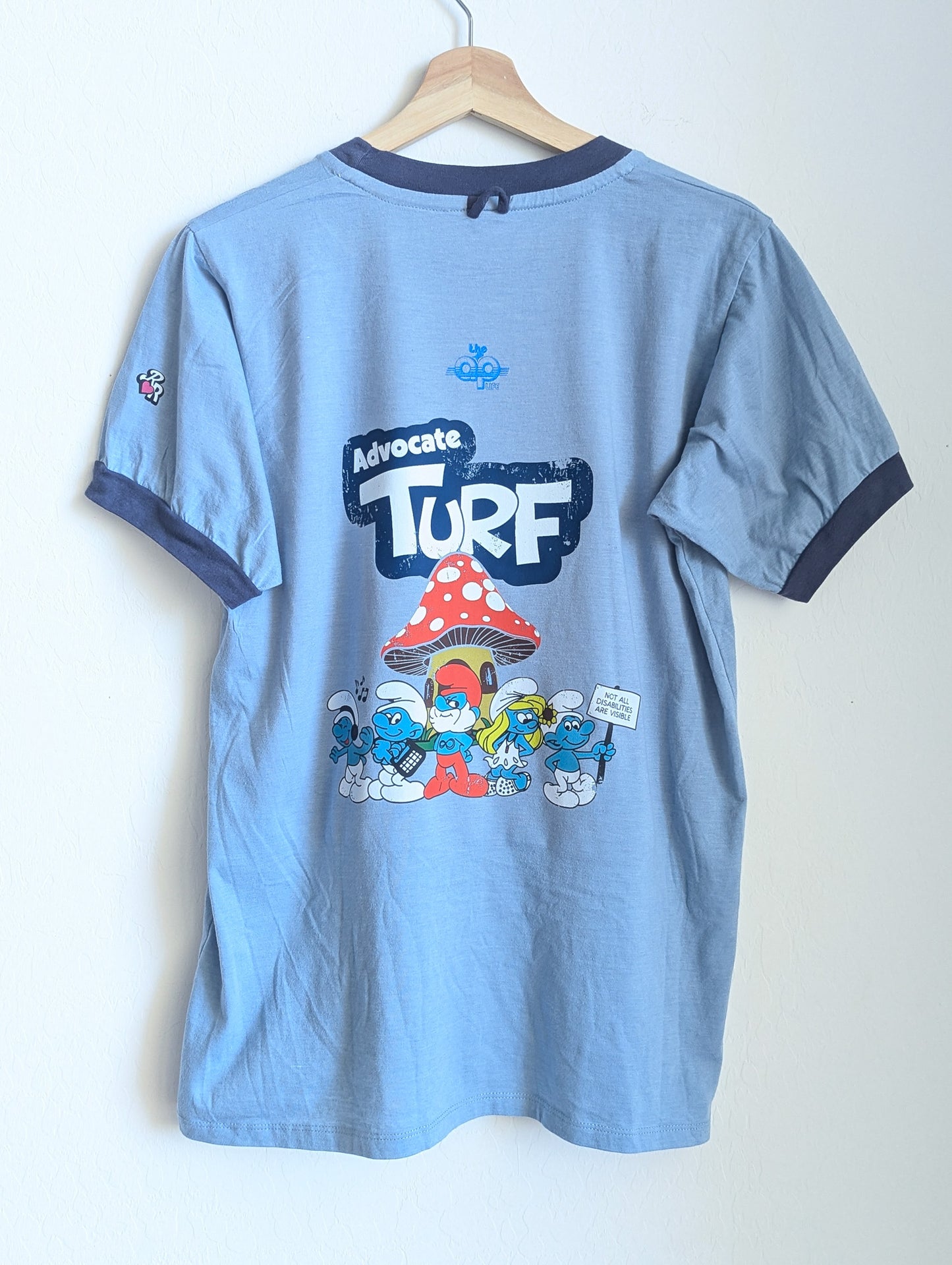 Advocate Turf - Adult Unisex Ringer Tee (M) - Repurposed Rebels