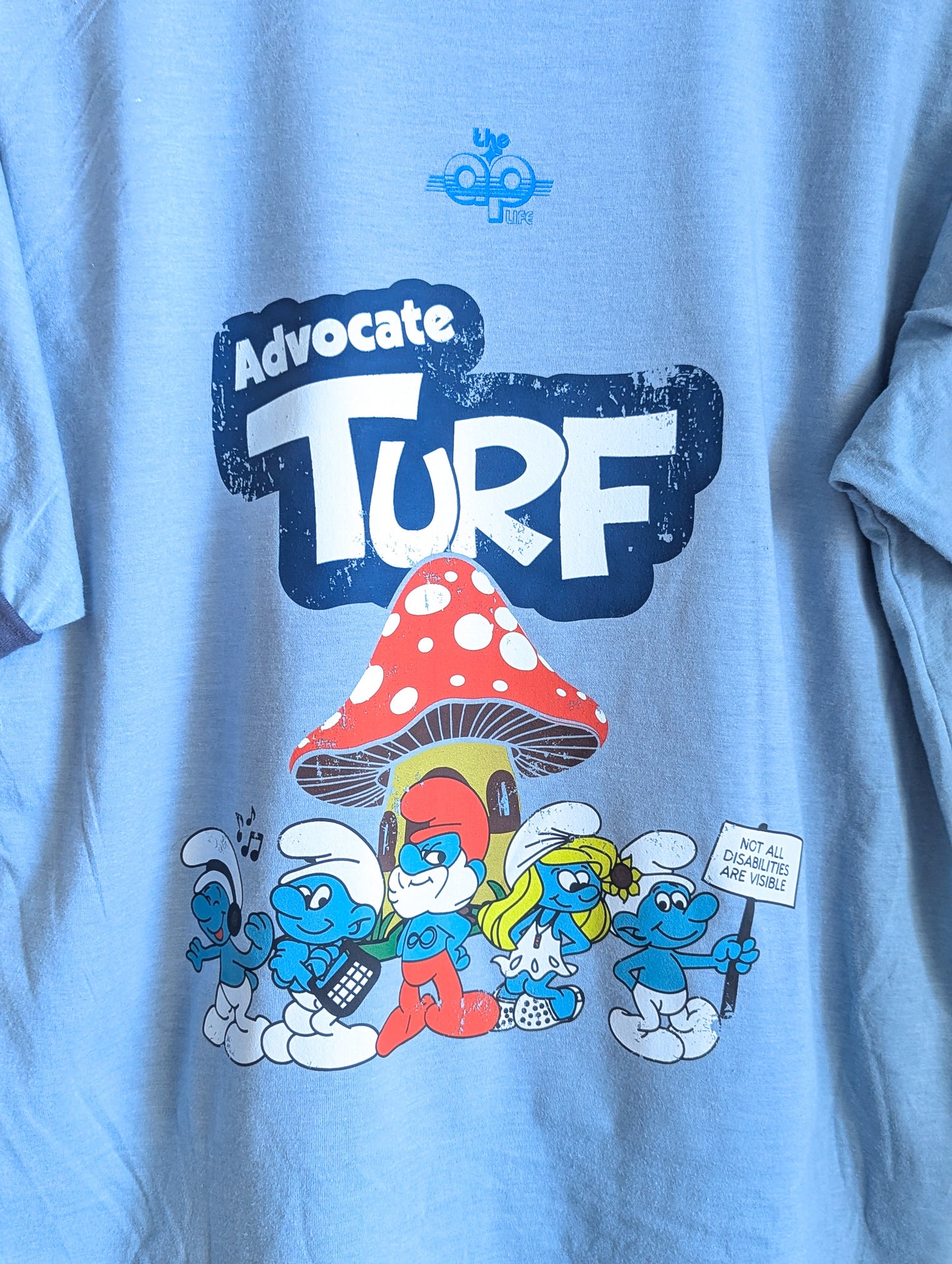 Advocate Turf - Adult Unisex Ringer Tee (M) - Repurposed Rebels