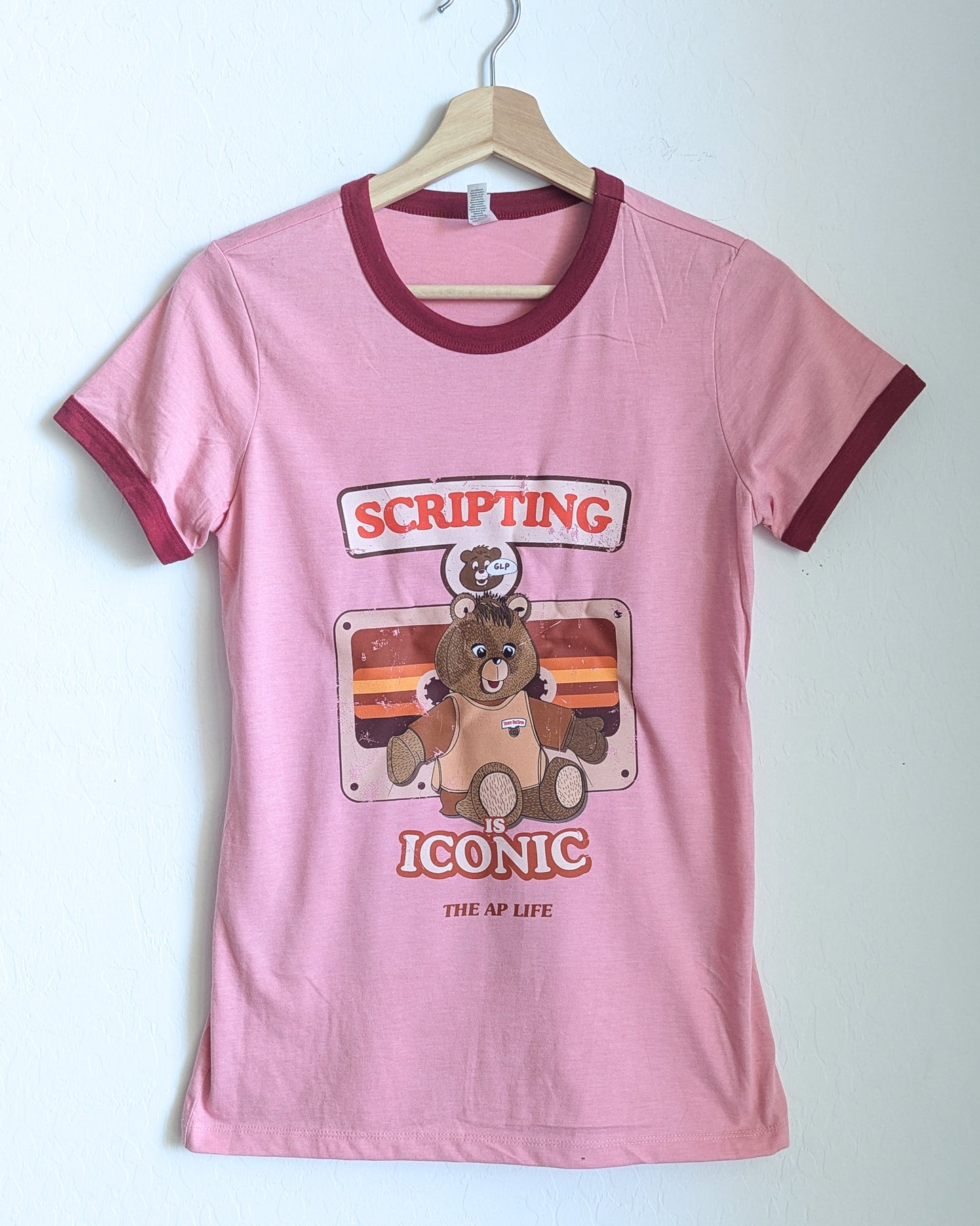 Scripting is Iconic - GLP - Women's Deadstock Ringer Tee (S) - Repurposed Rebels