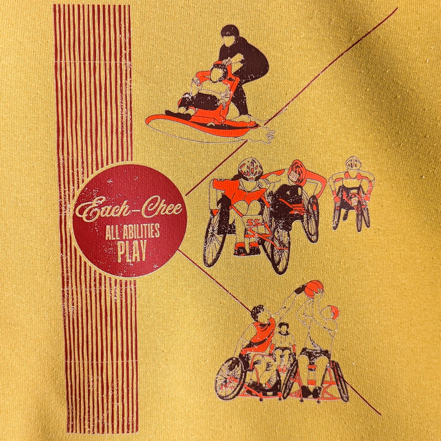 Each-Chee - All Abilities Play - Adaptive Sports Pullover - Youth Unisex Sweatshirt (7/8)- Repurposed Rebels