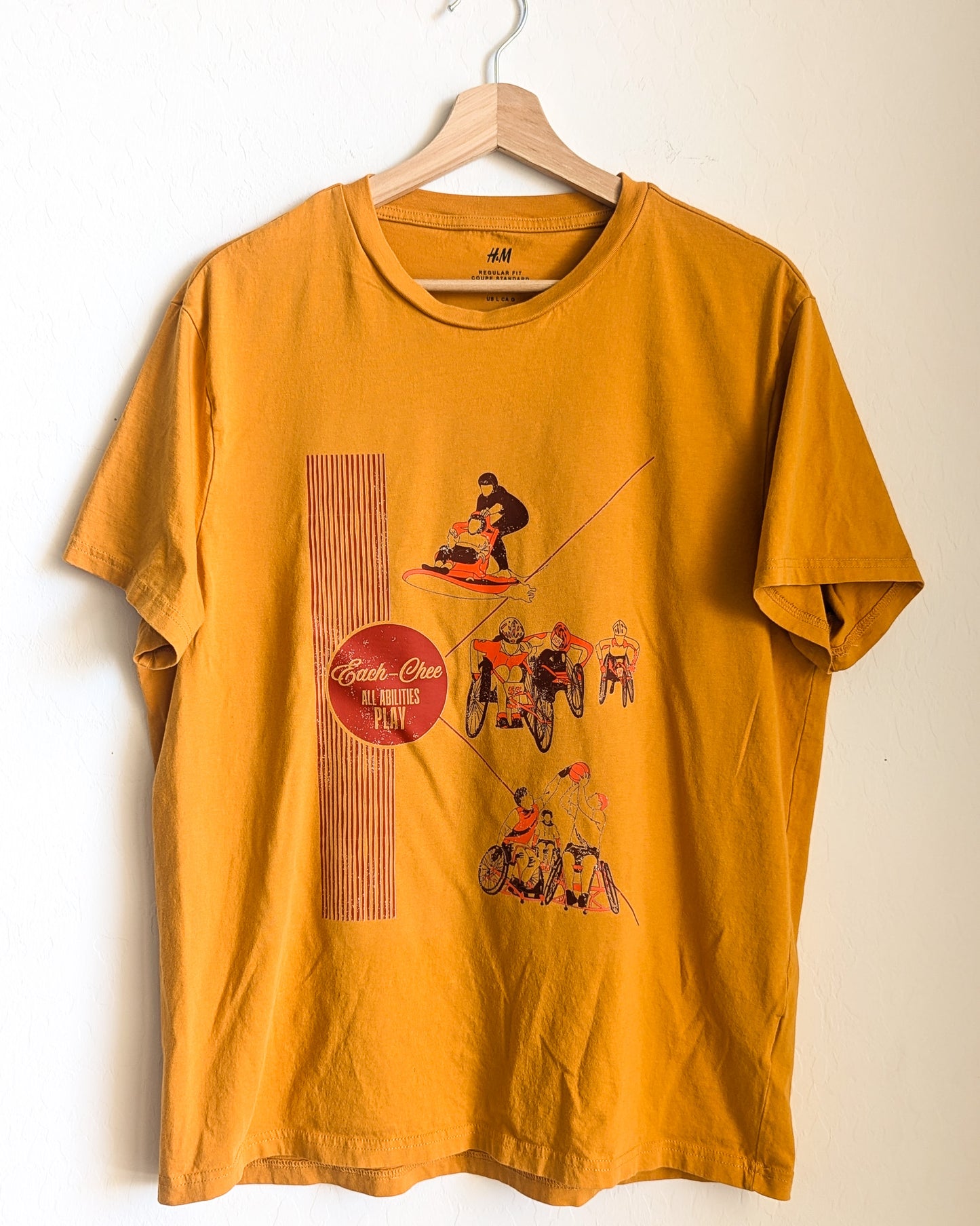 Each-Chee - All Abilities Play - Adaptive Sports Tee - Adult Unisex Tee (L) - Repurposed Rebels