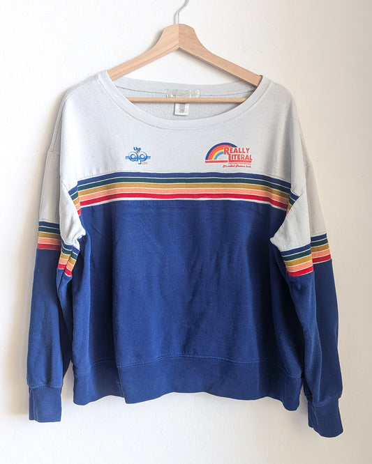 Really Literal - Take A Look, It's in Some Books - Women's Sweatshirt (1X) - Repurposed Rebels