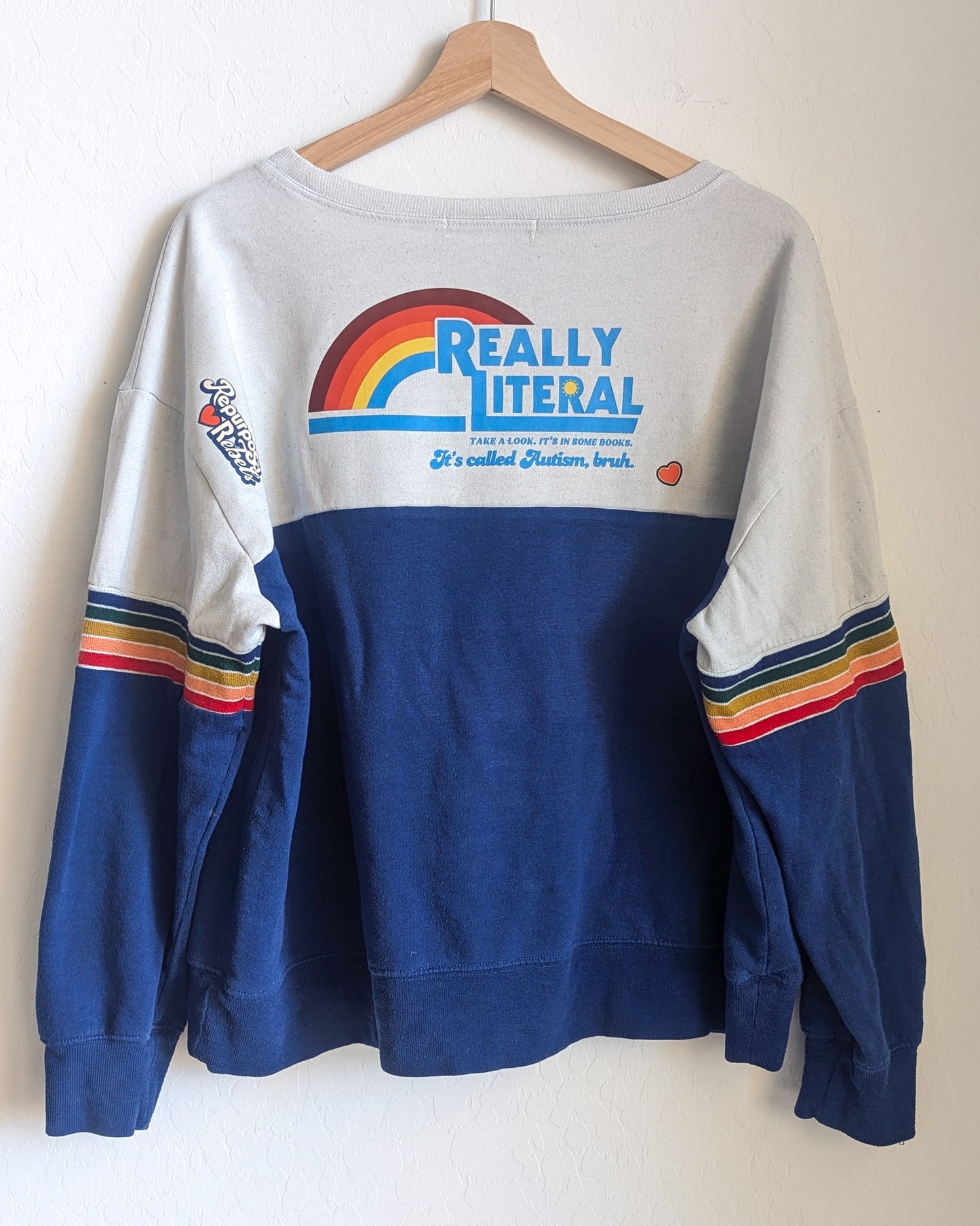 Really Literal - Take A Look, It's in Some Books - Women's Sweatshirt (1X) - Repurposed Rebels