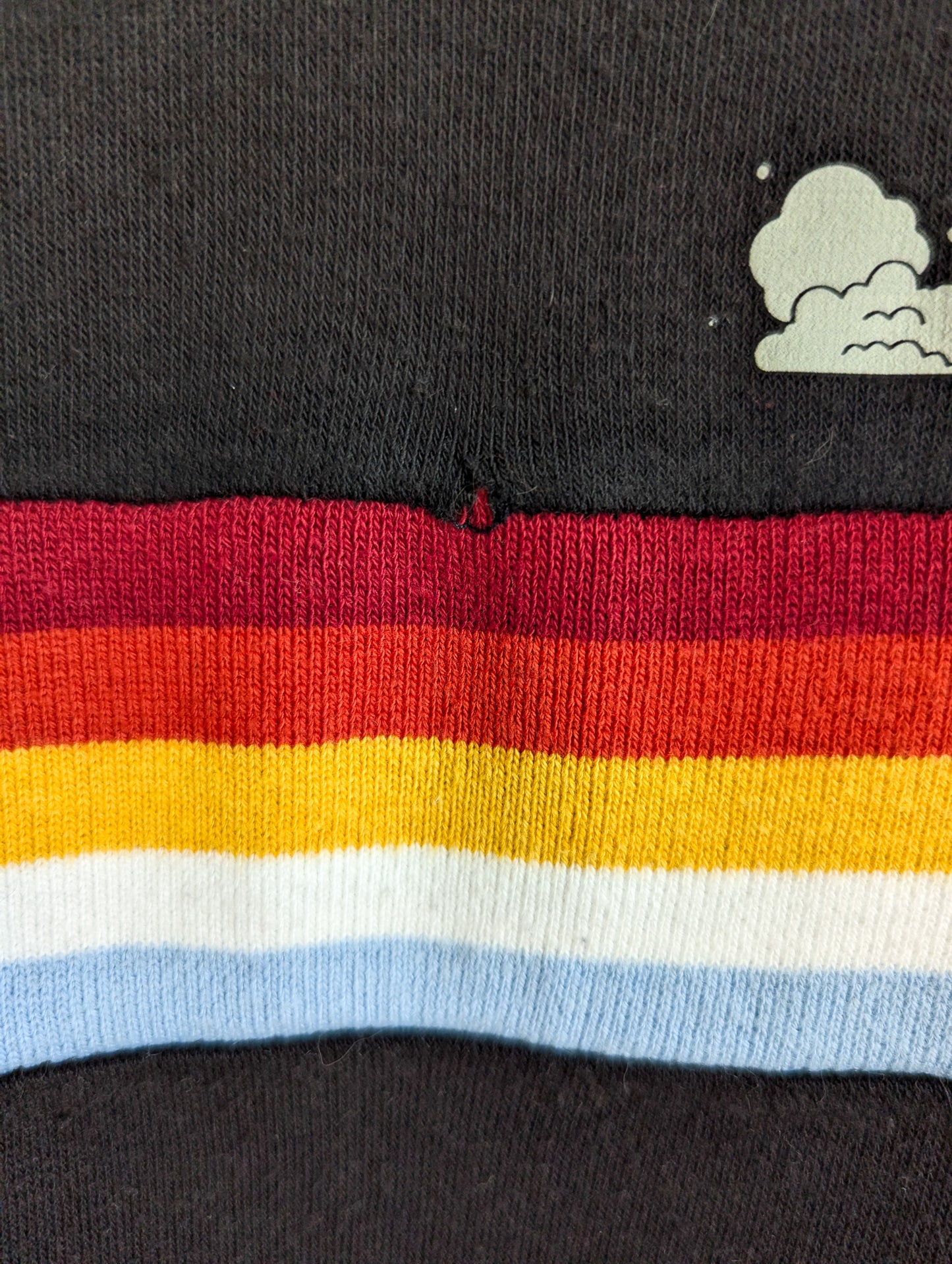 Doo Inclood - The Advocacy Mobile - Women's Rainbow Ribbed Sweatshirt (L) - Repurposed Rebels