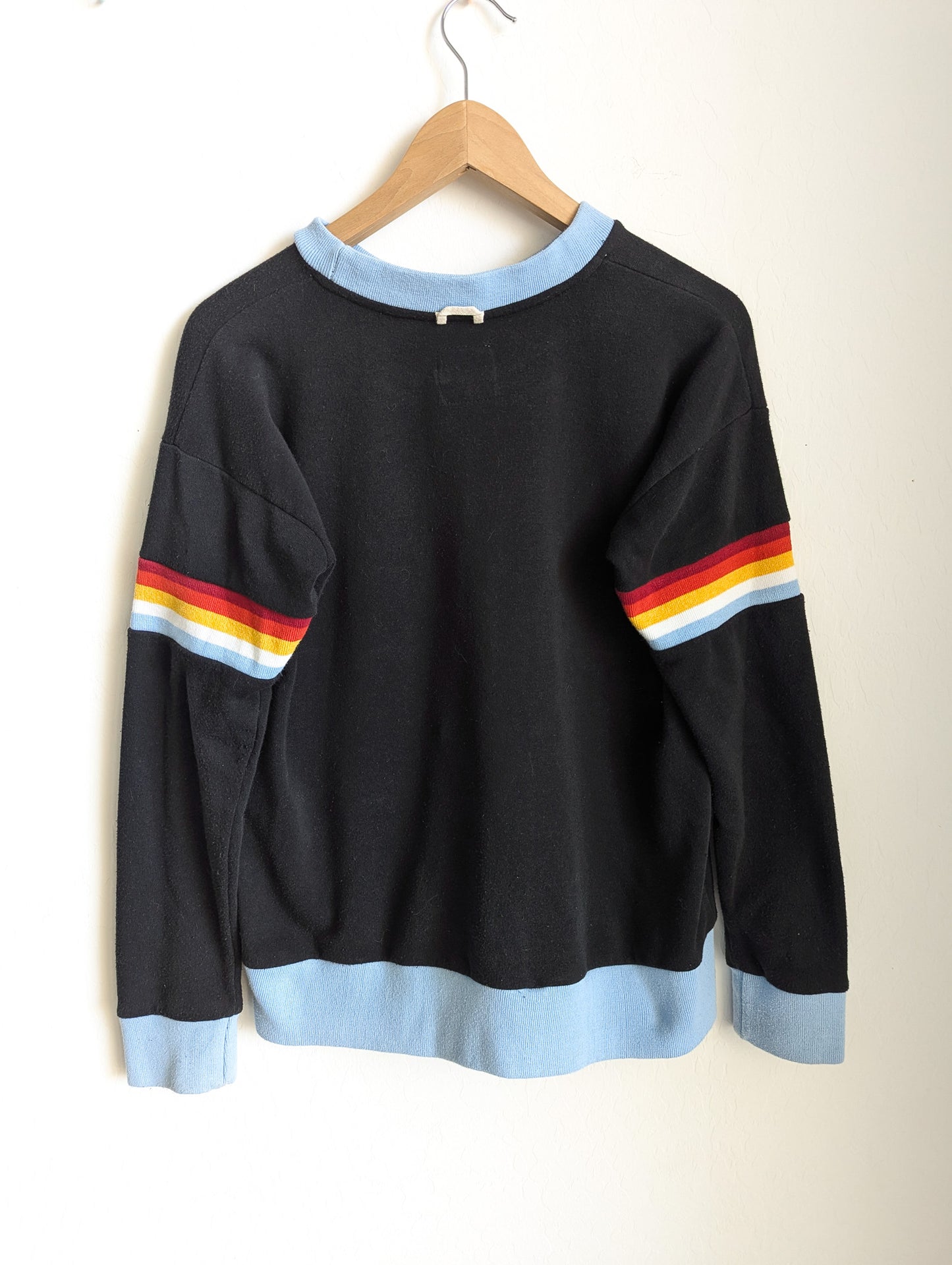 Doo Inclood - The Advocacy Mobile - Women's Rainbow Ribbed Sweatshirt (L) - Repurposed Rebels