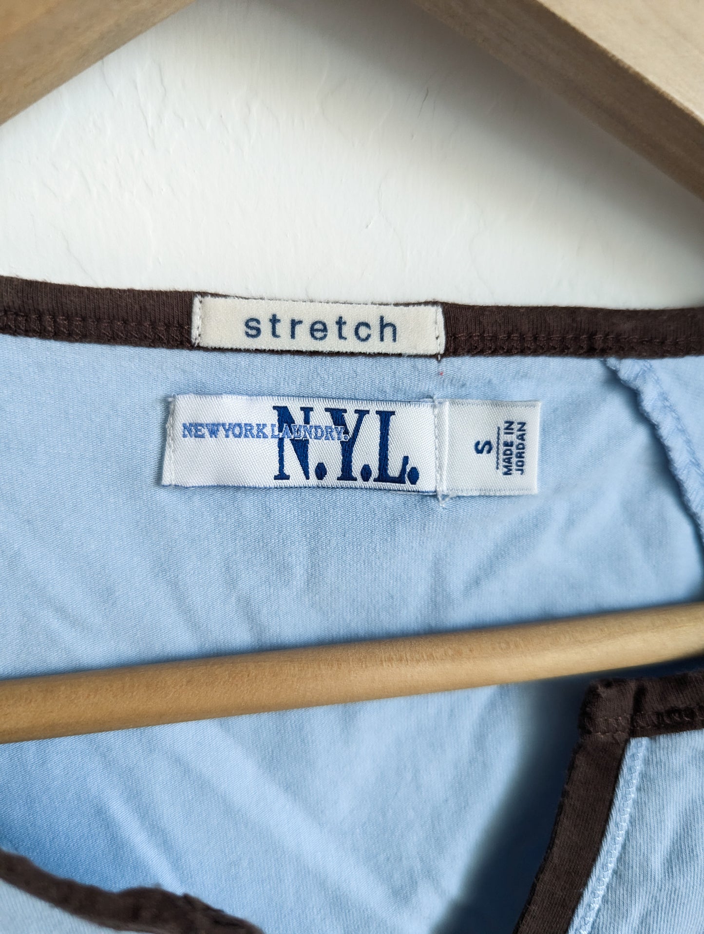 Scripting is Iconic - GLP - Women's Fitted Light Blue Stretch Tee (S) - Repurposed Rebels