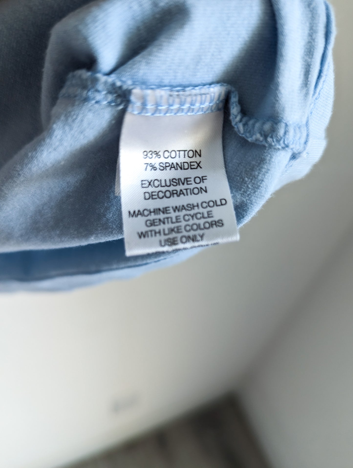 Scripting is Iconic - GLP - Women's Fitted Light Blue Stretch Tee (S) - Repurposed Rebels