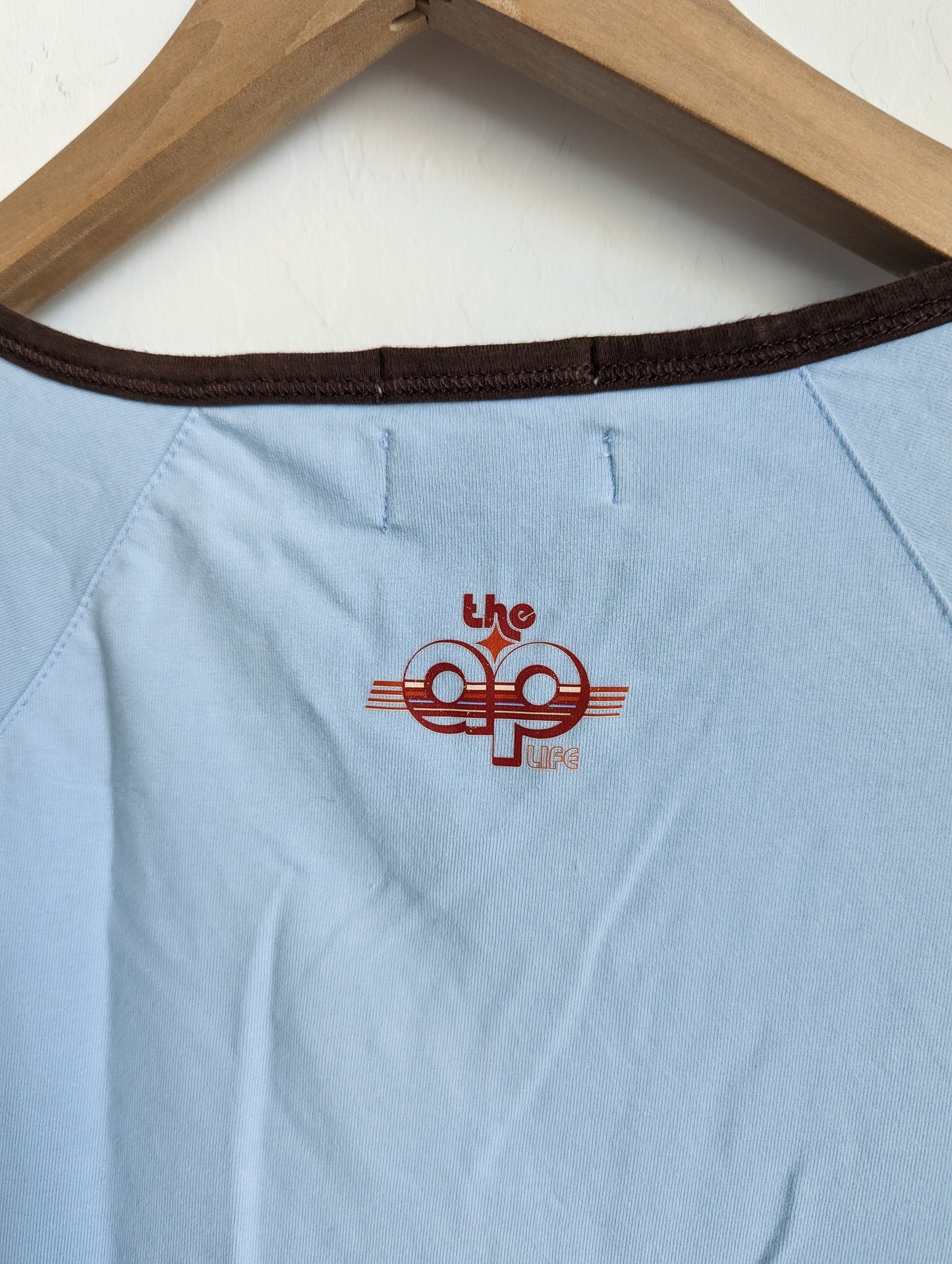 Scripting is Iconic - GLP - Women's Fitted Light Blue Stretch Tee (S) - Repurposed Rebels