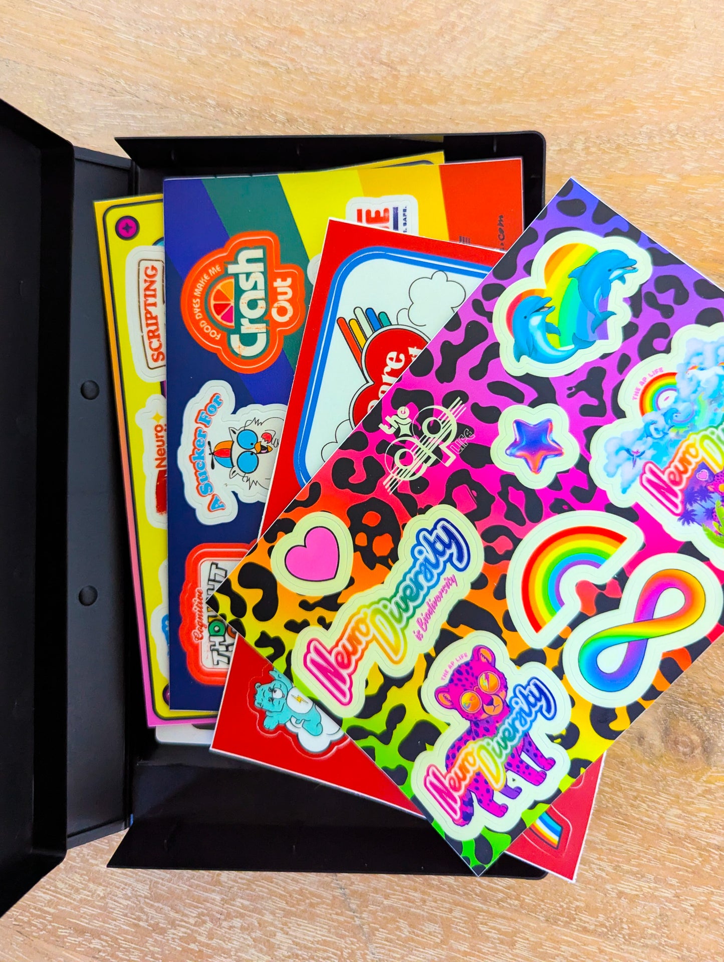 VHS Case Sticker Pack (4 Sheets of Vinyl Retro-Style Stickers)