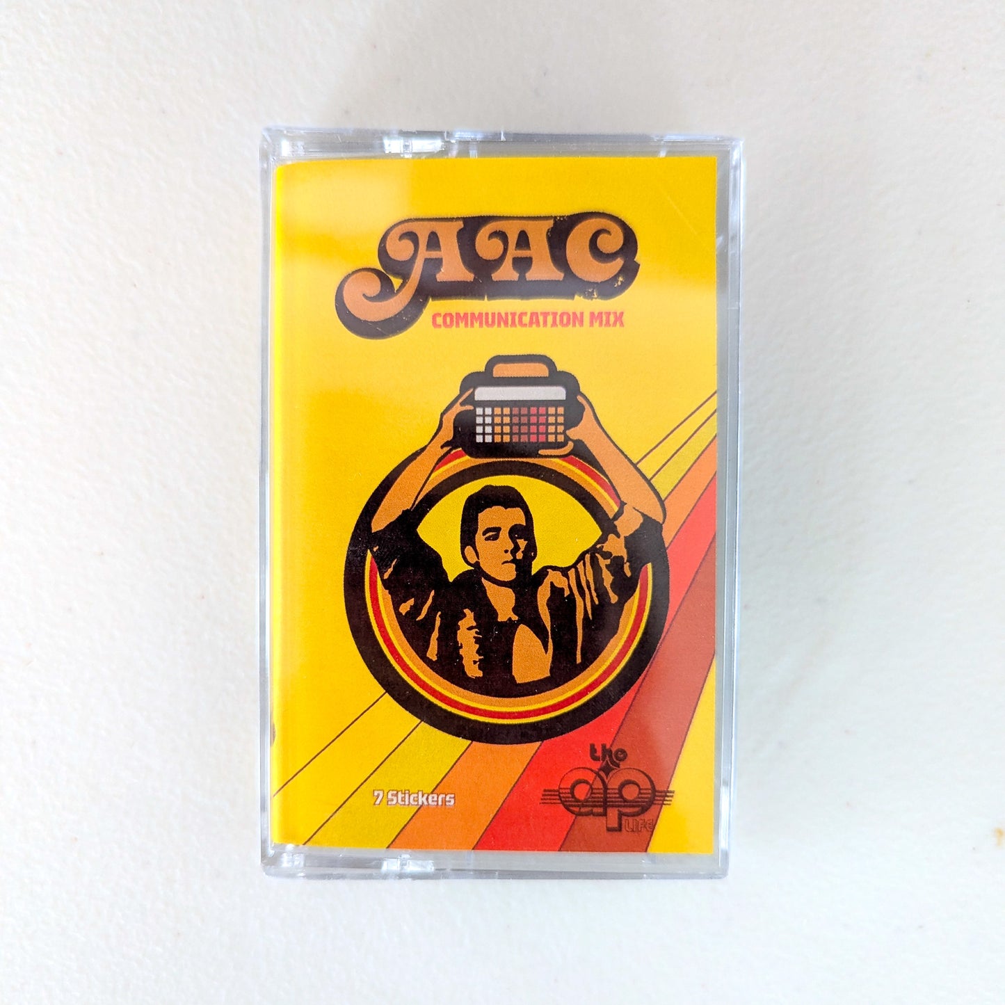 Say Anything - AAC Communication Mix - Lilly's Voice + The AP Life Collab - Cassette Tape Holder Sticker Pack (7 Vinyl Retro-Style Stickers)