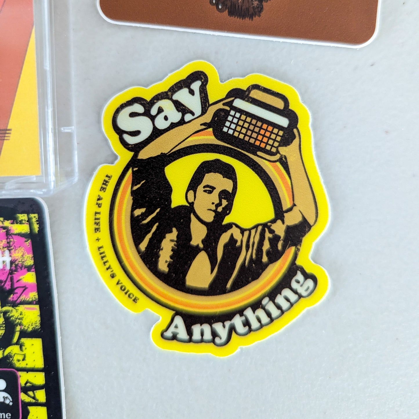 Say Anything - AAC Communication Mix - Lilly's Voice + The AP Life Collab - Cassette Tape Holder Sticker Pack (7 Vinyl Retro-Style Stickers)